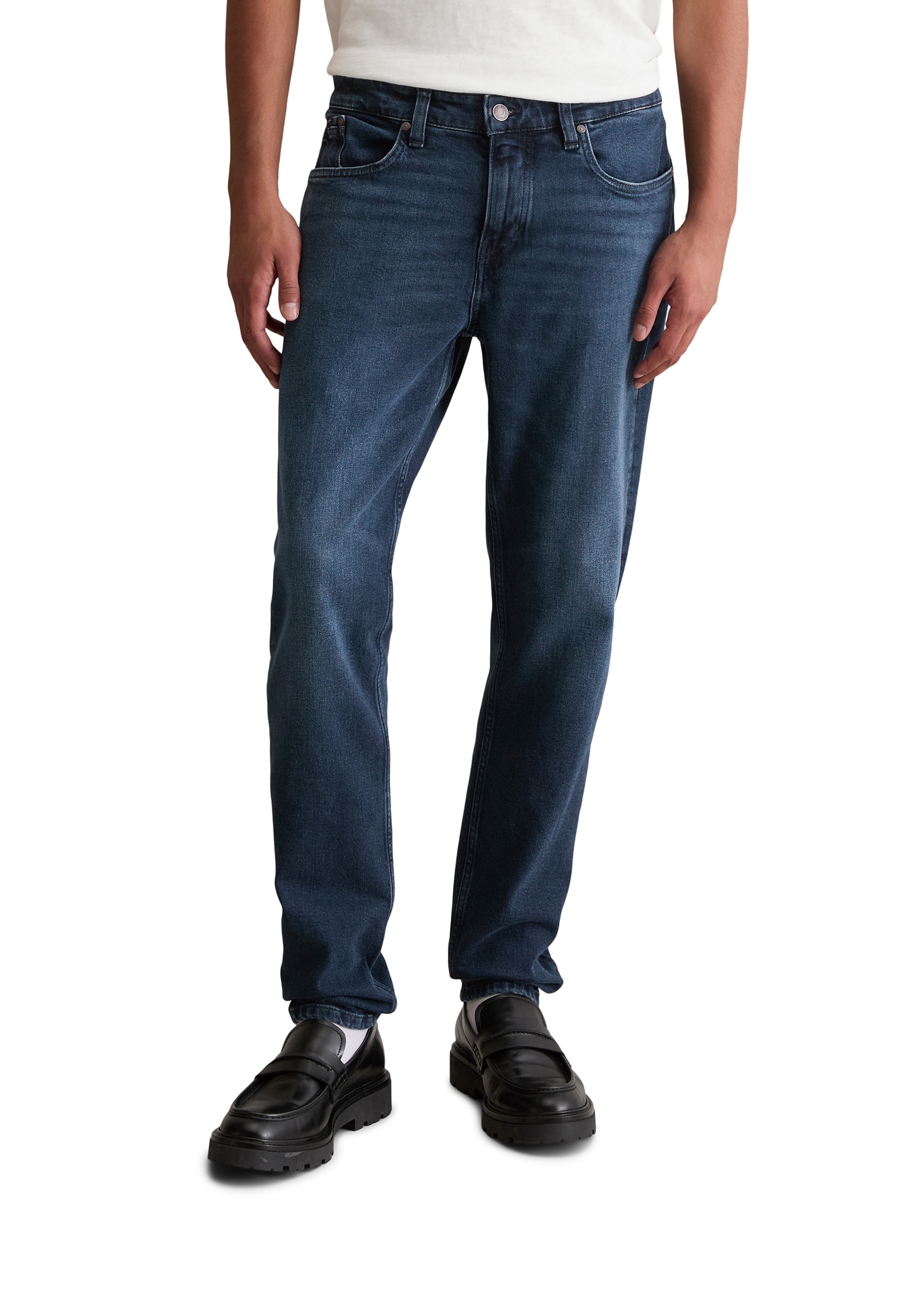 Marc O'Polo DENIM 5-Pocket-Jeans normale Bundhöhe, tapered-fit, used washed