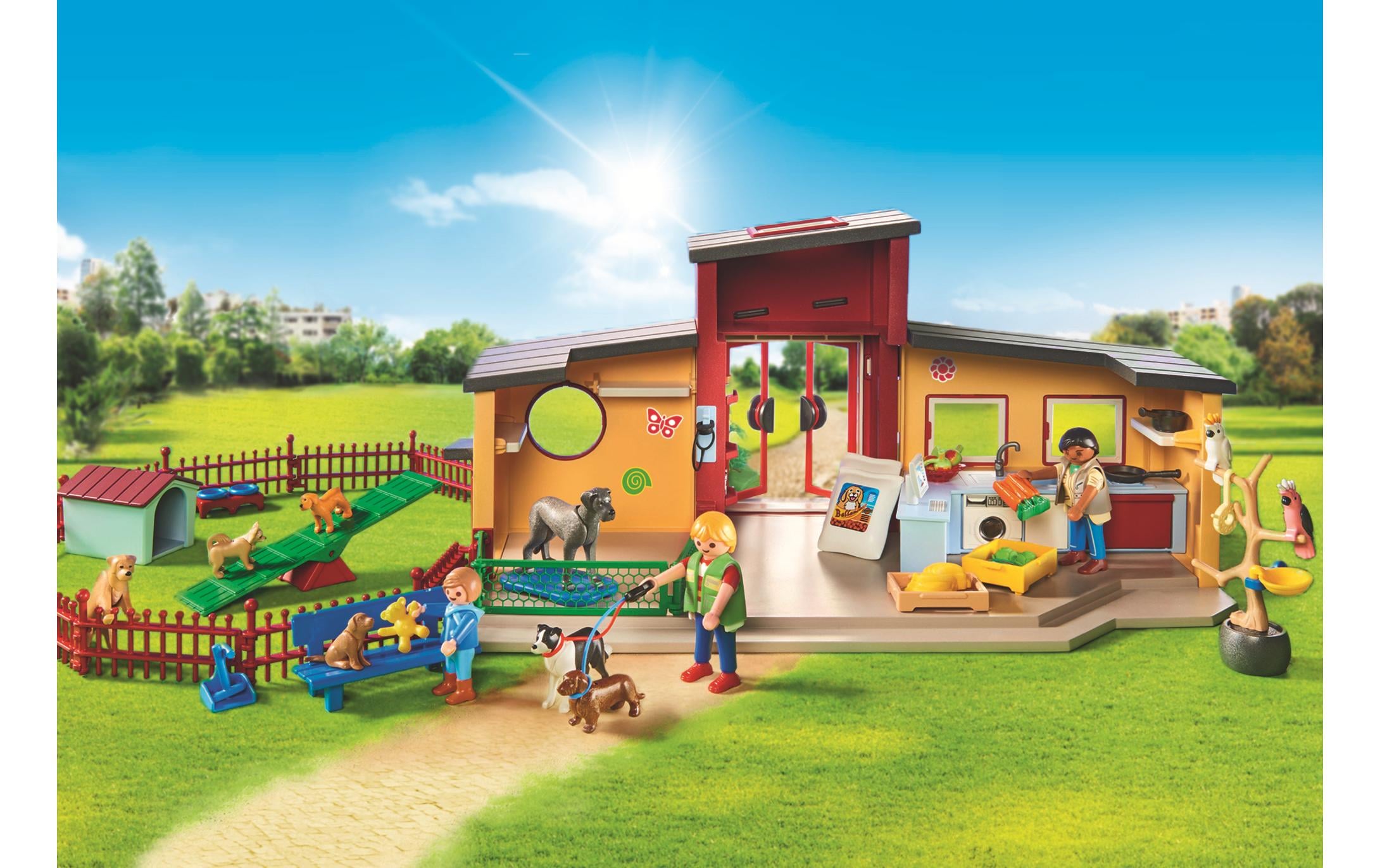 Playmobil® Spielbausteine »My Life Tierhotel Pfötchen 71599«, (72 St.)