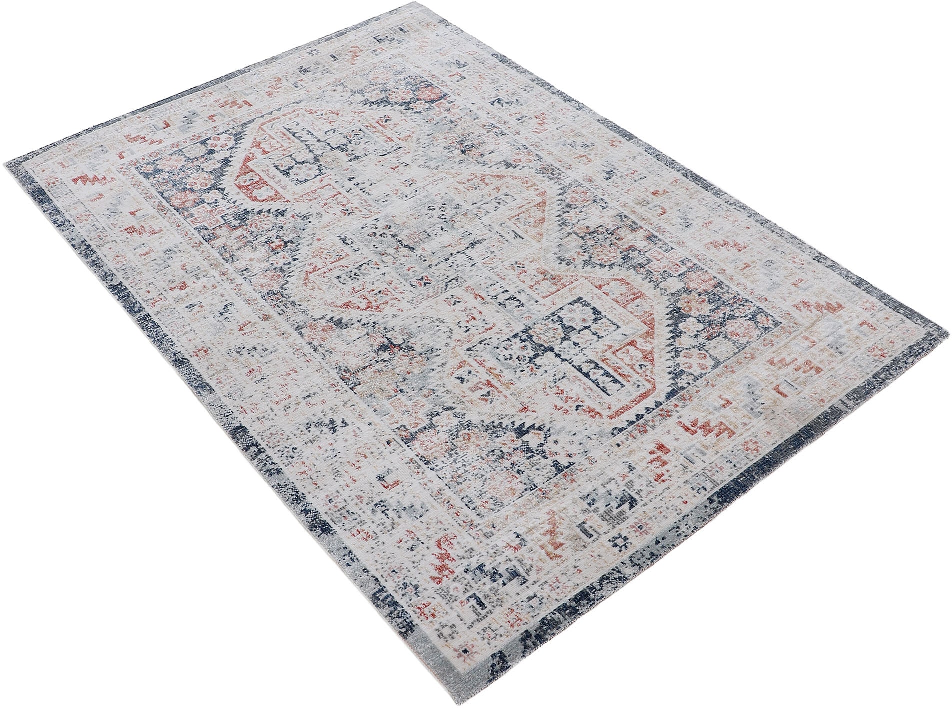 carpetfine Teppich »Rina«, rechteckig, 3 mm Höhe, Orient Vintage Look, Wohnzimmer