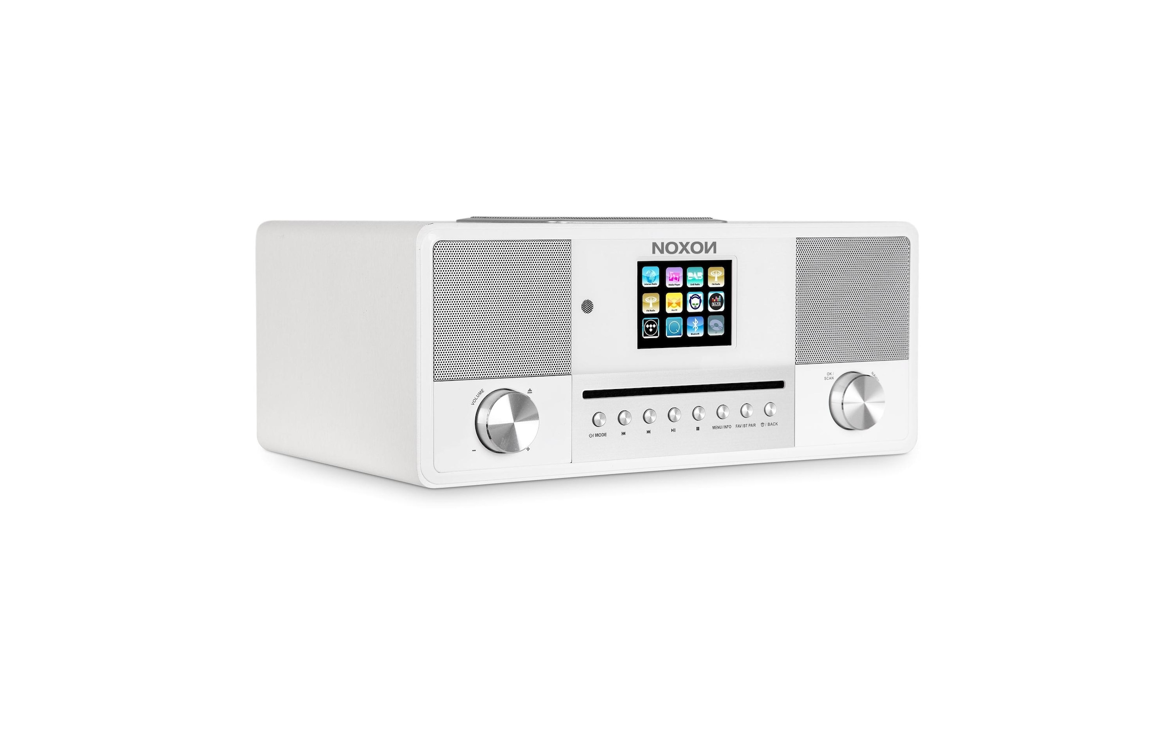 Noxon CD-Player »Jura Weiss«, Bluetooth-WLAN