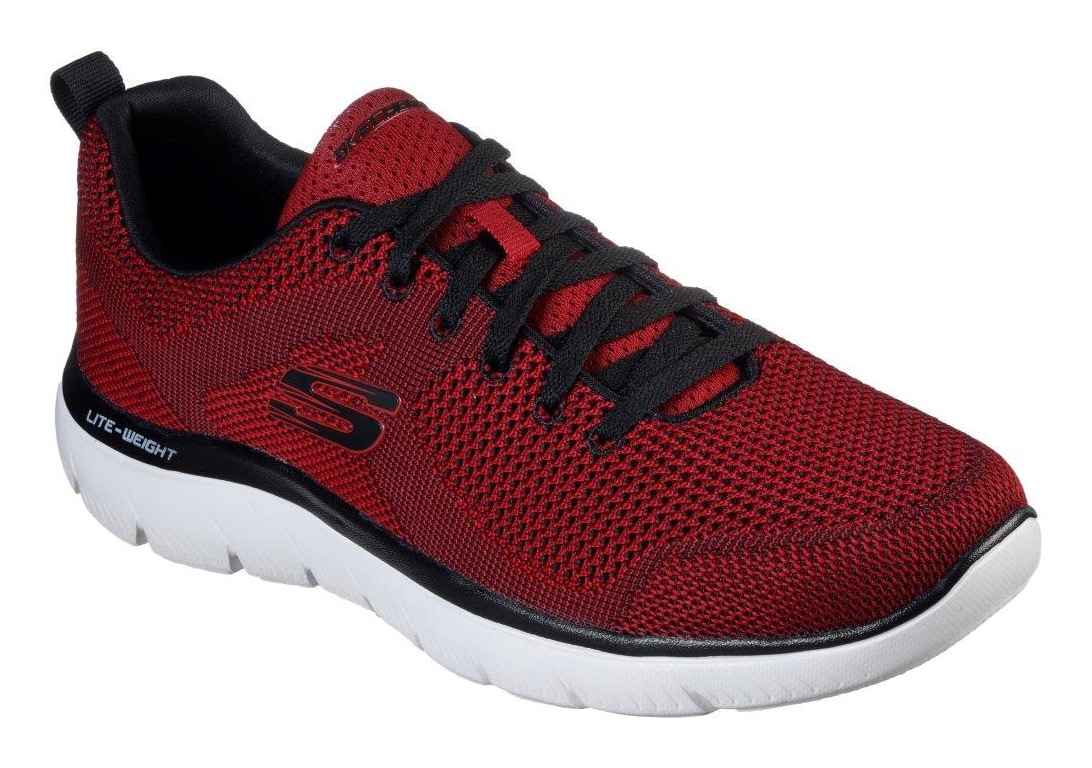 Skechers Sneaker »SUMMITS«, mit gepolstertem Schaftrand, Freizeitschuh, Halbschuh, Schnürschuh