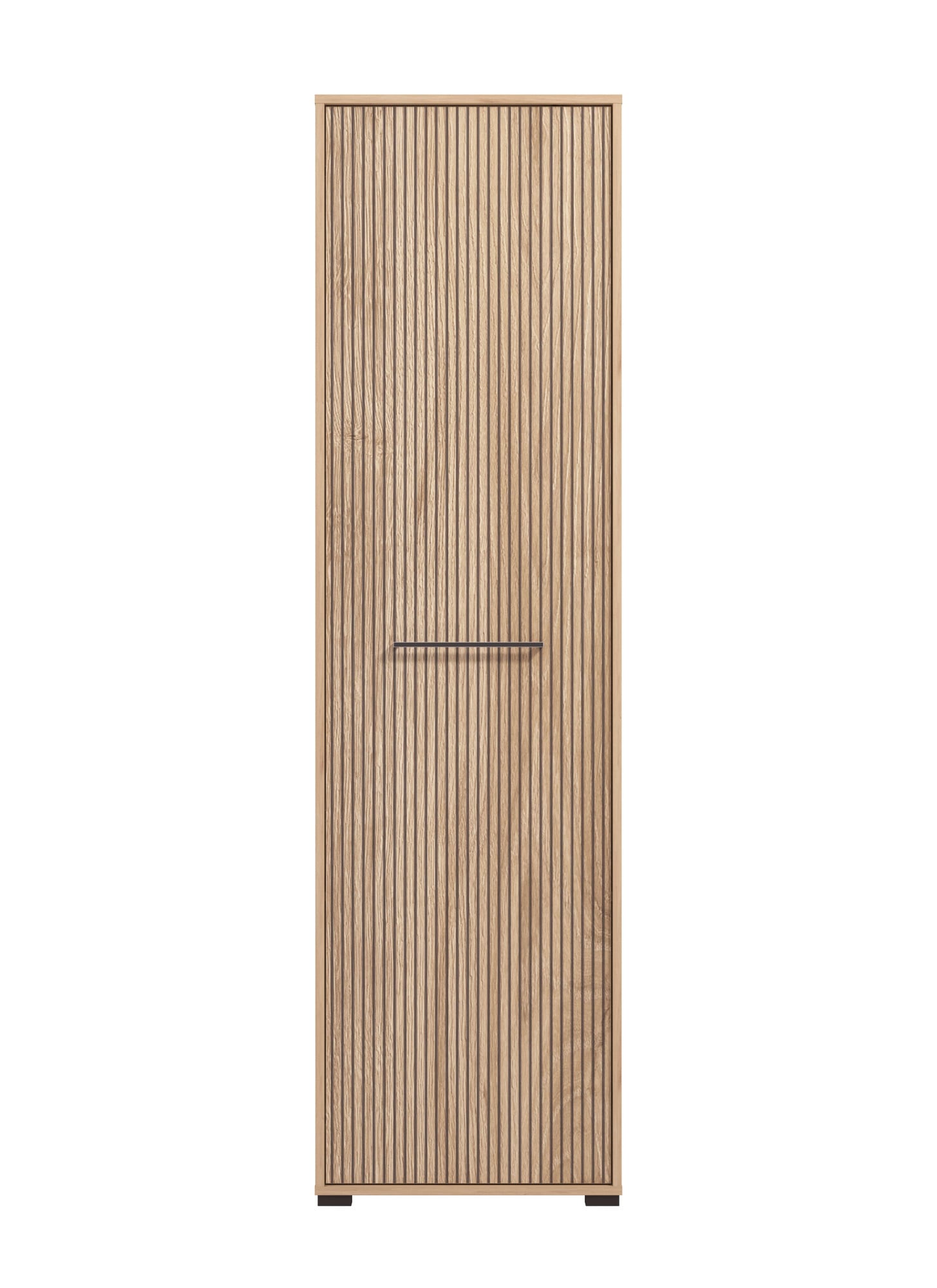 INOSIGN Garderobenschrank »Landes Kleiderschrank, Stauraumschrank, Flurschrank, Höhe 198 cm«, Fronten in Artisan Eiche mit Streifen, mit einer Kleiderstange