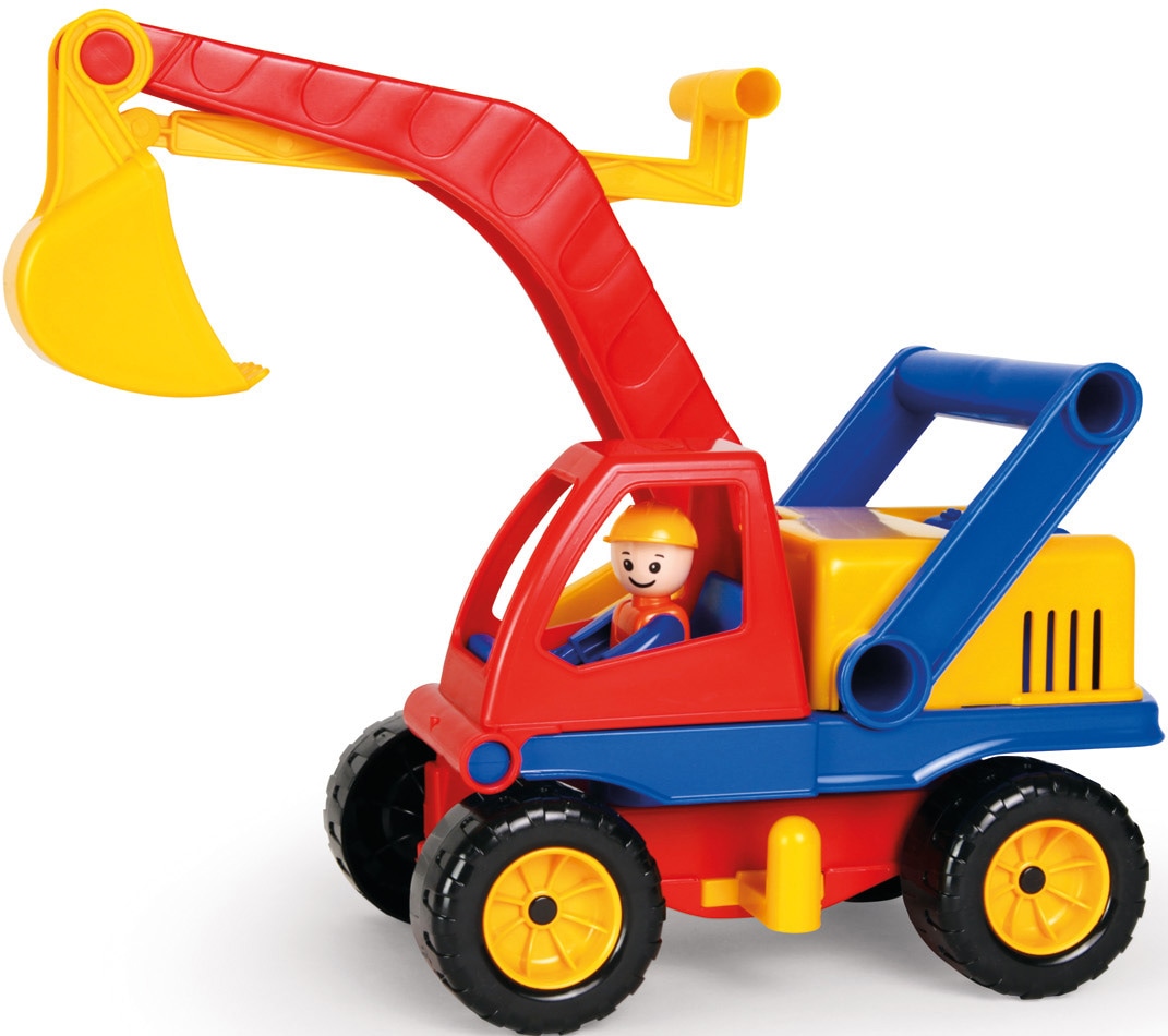 Spielzeug-Bagger »Aktive«, mit beweglichem Baggerarm und verstellbarem Fahrgestell