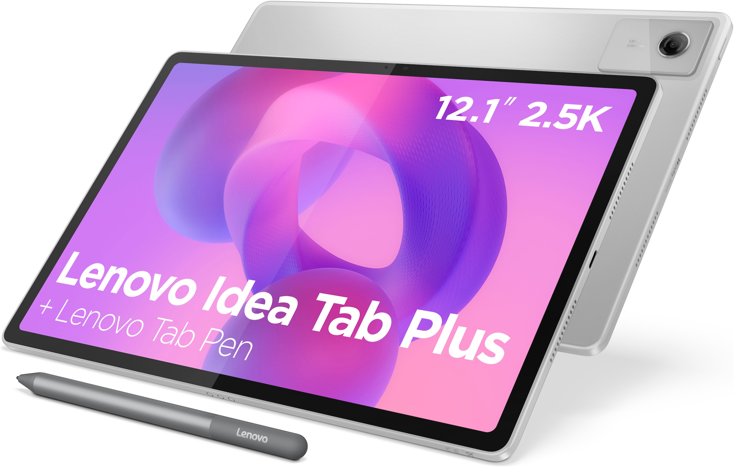 Lenovo Tablet "Idea Tab Plus (12,1 Zoll)" (30,73 cm / 12,1 ″) Android 256 GB 2.5K 4 Lautsprecher, optimiert mit Dolby Atmos)
