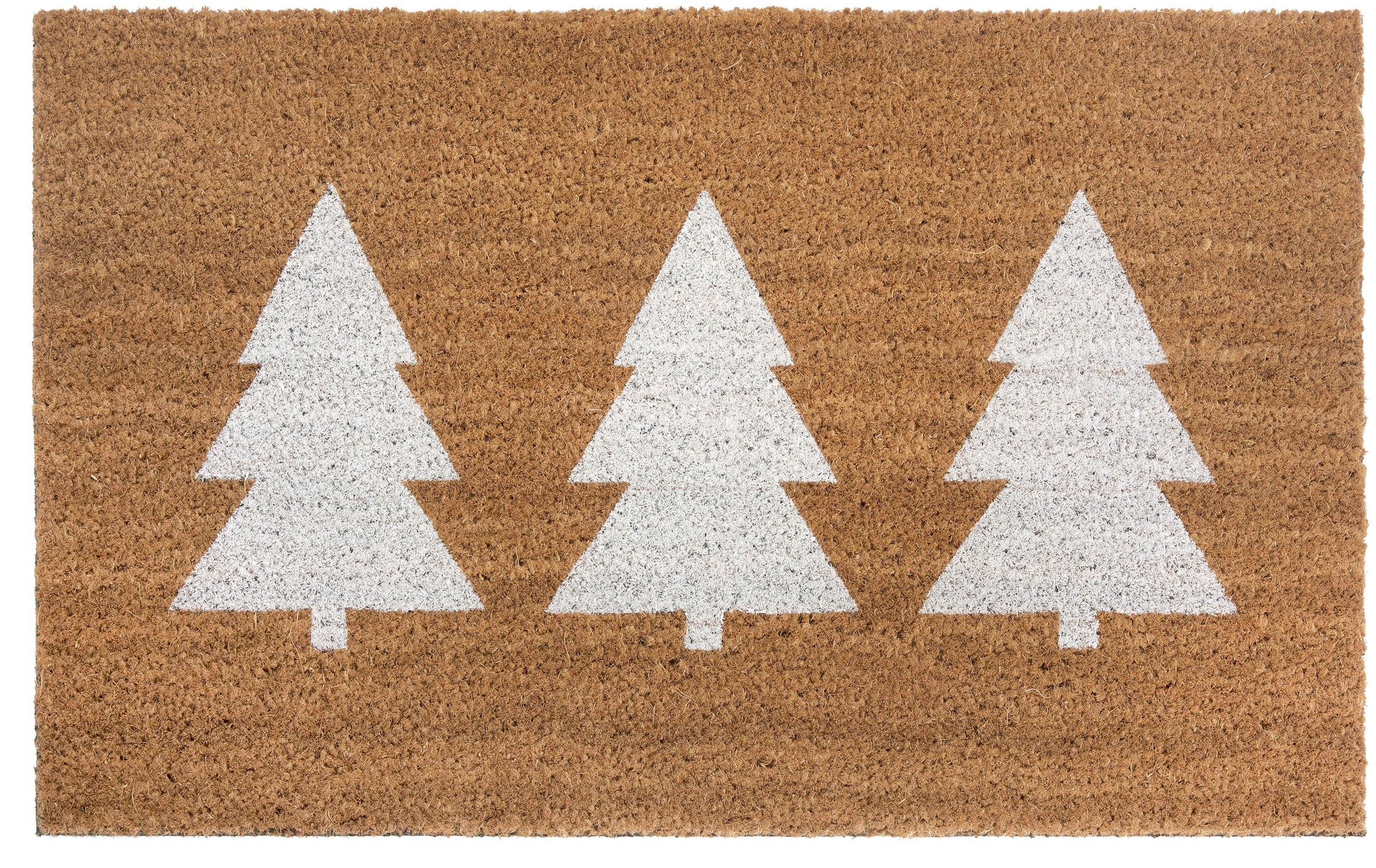 HANSE Home Fussmatte »Mix Mats Kokos Pine Trees«, rechteckig, 15 mm Höhe, Weihnachten, Schmutzfangmatte, Outdoor, Rutschfest, Innen, Kokosmatte