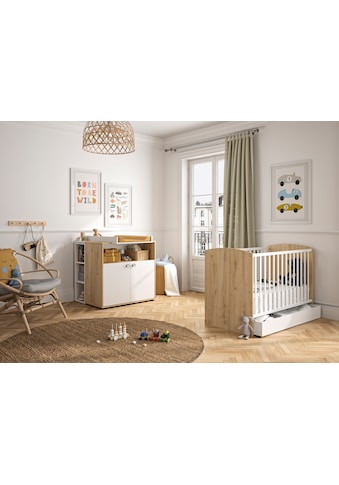 Babymöbel-Set »Arthur«, (5 St., mit Bett und Bettschublade, Wickelkommode,...