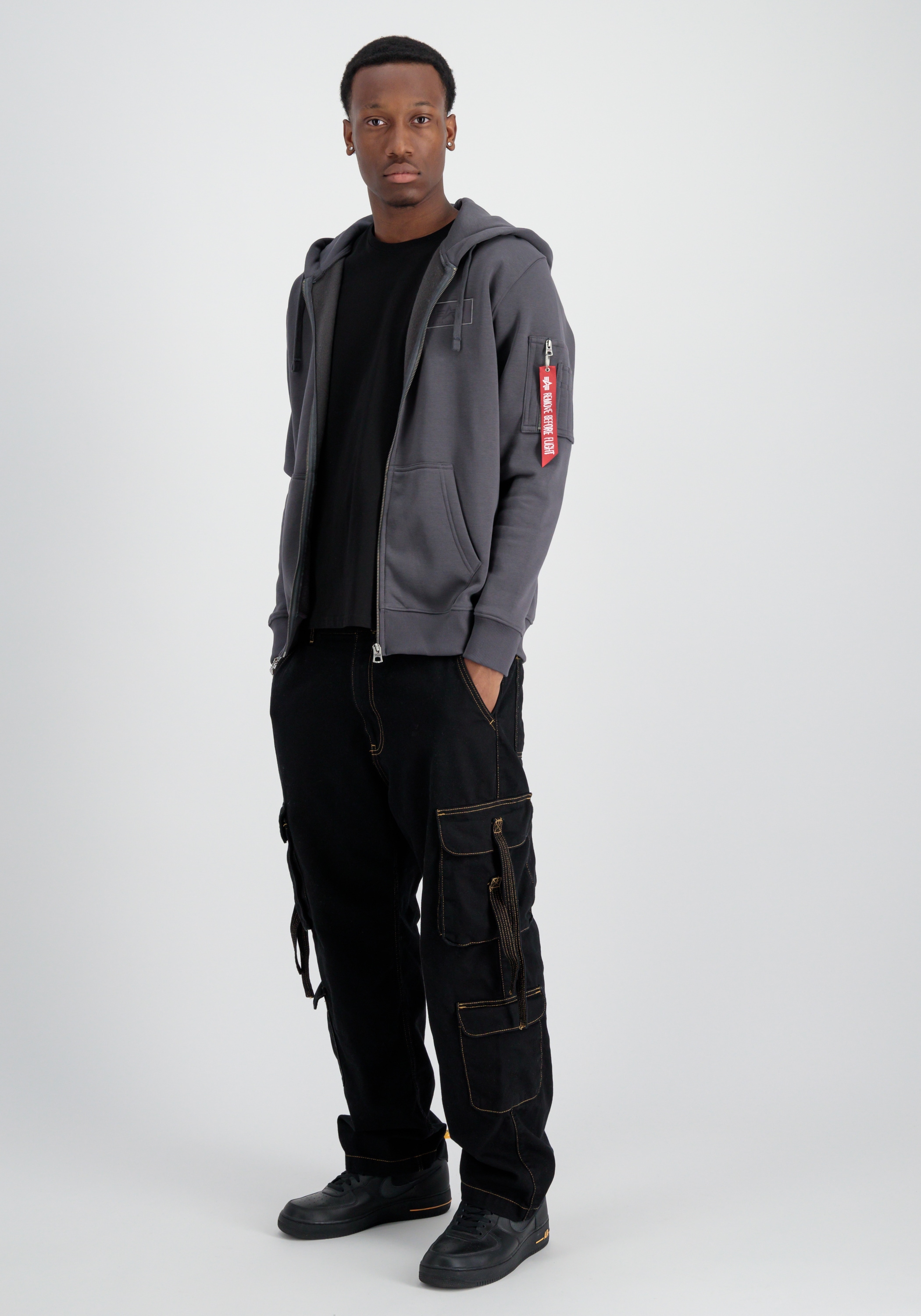 Alpha Industries Hoodie »Alpha Industries Men - Hoodies Back Print Zip Hoodie«