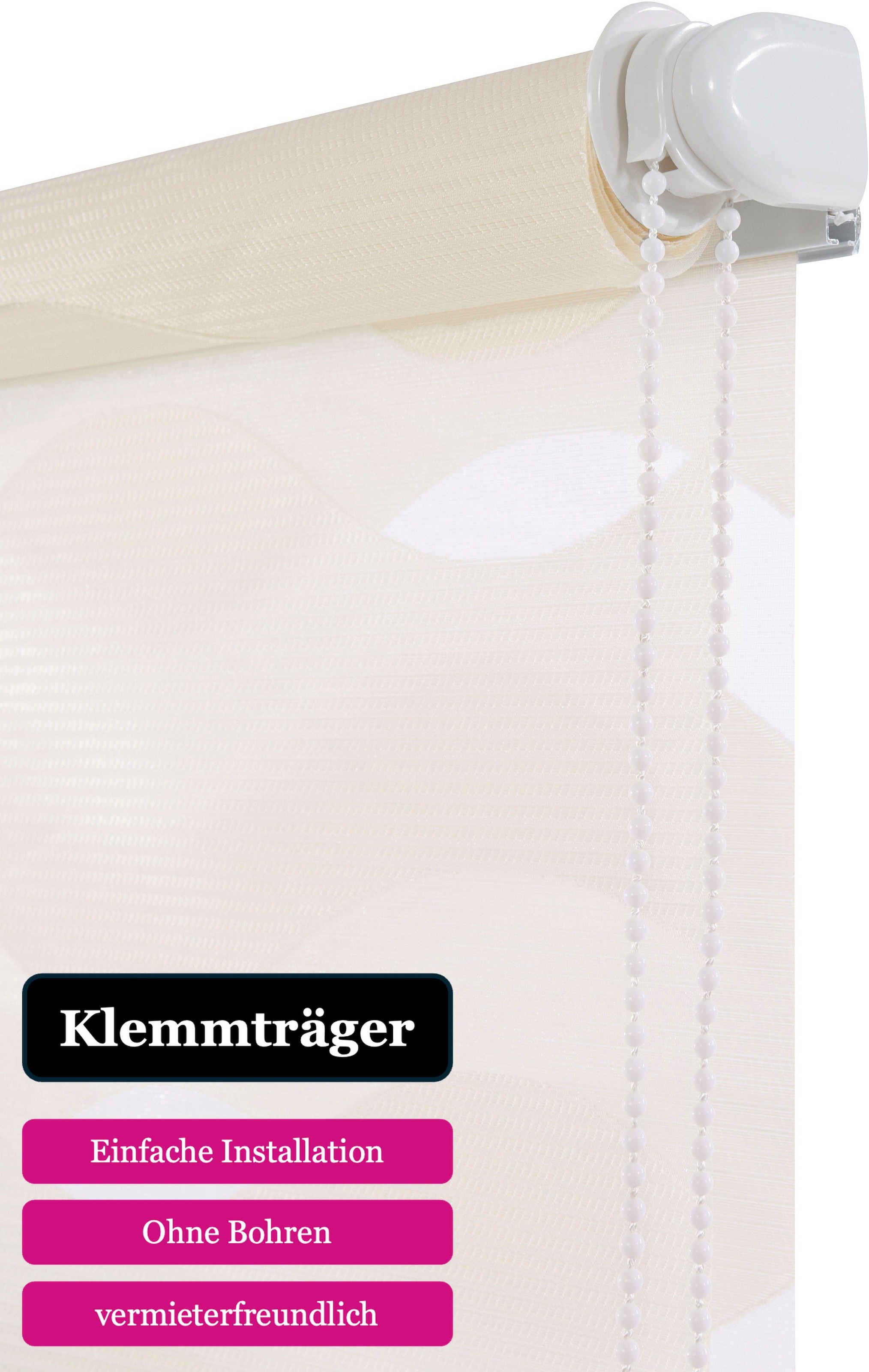 Guido Maria Kretschmer Home&Living Doppelrollo »Wellen«, Lichtschutz, ohne Bohren, freihängend, Fixmass, Klemmträger