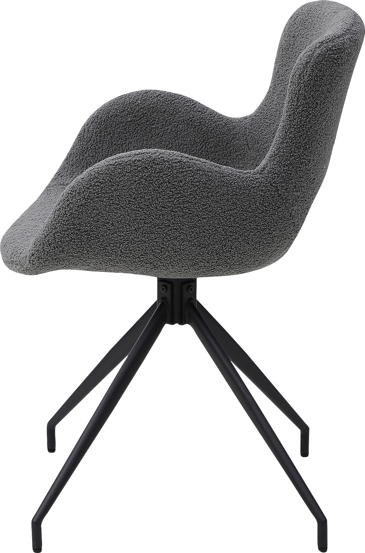 SalesFever Esszimmerstuhl, Struktur unter online Cut-Out shoppen 180° Sitzfläche, Jelmoli-Versand Polyester), mit (100% Drehplatte der Rücken 