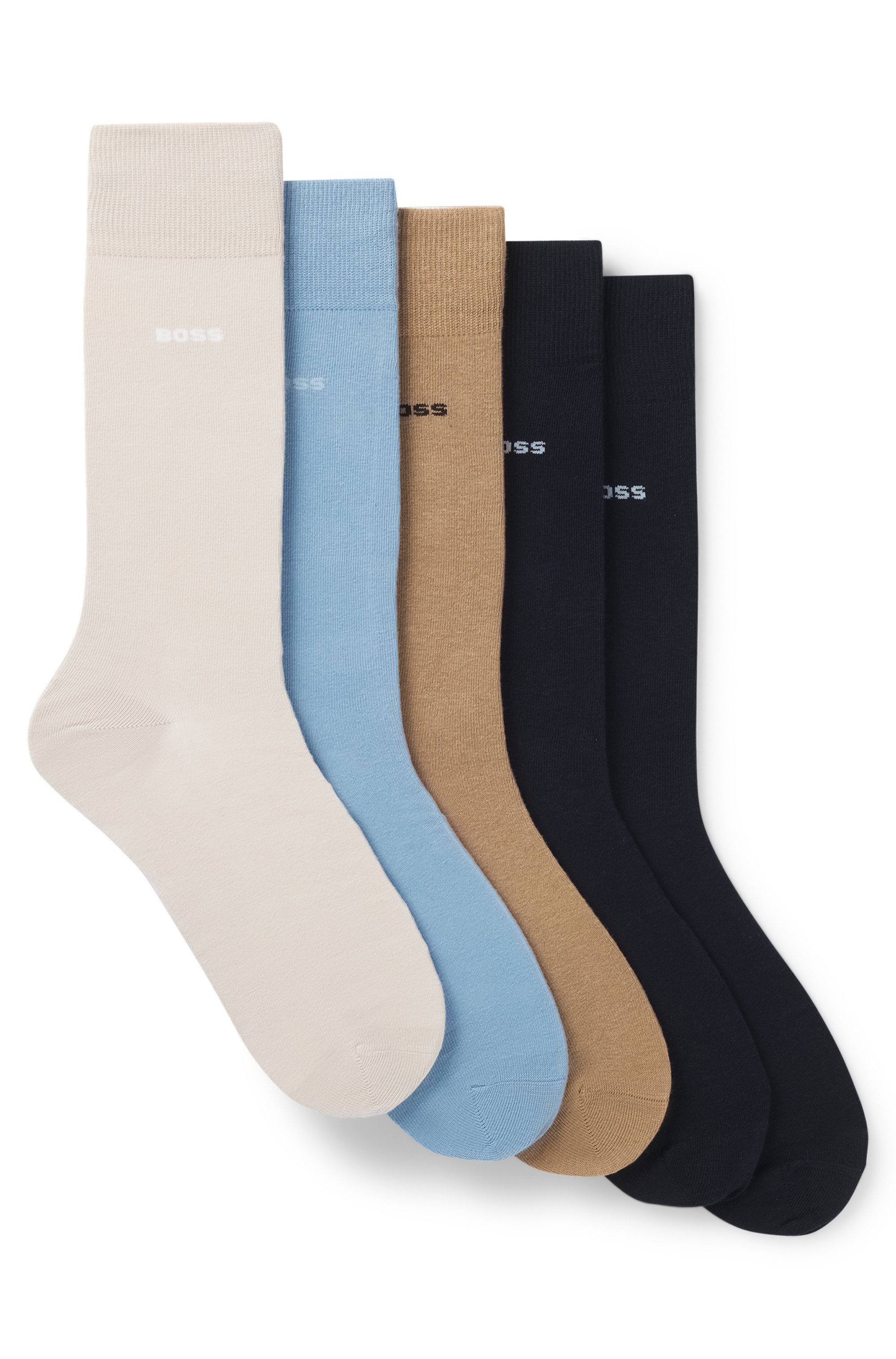 BOSS Socken »5P Uni Color CC« 5 Paar tlg. in klassischer Unifarbe