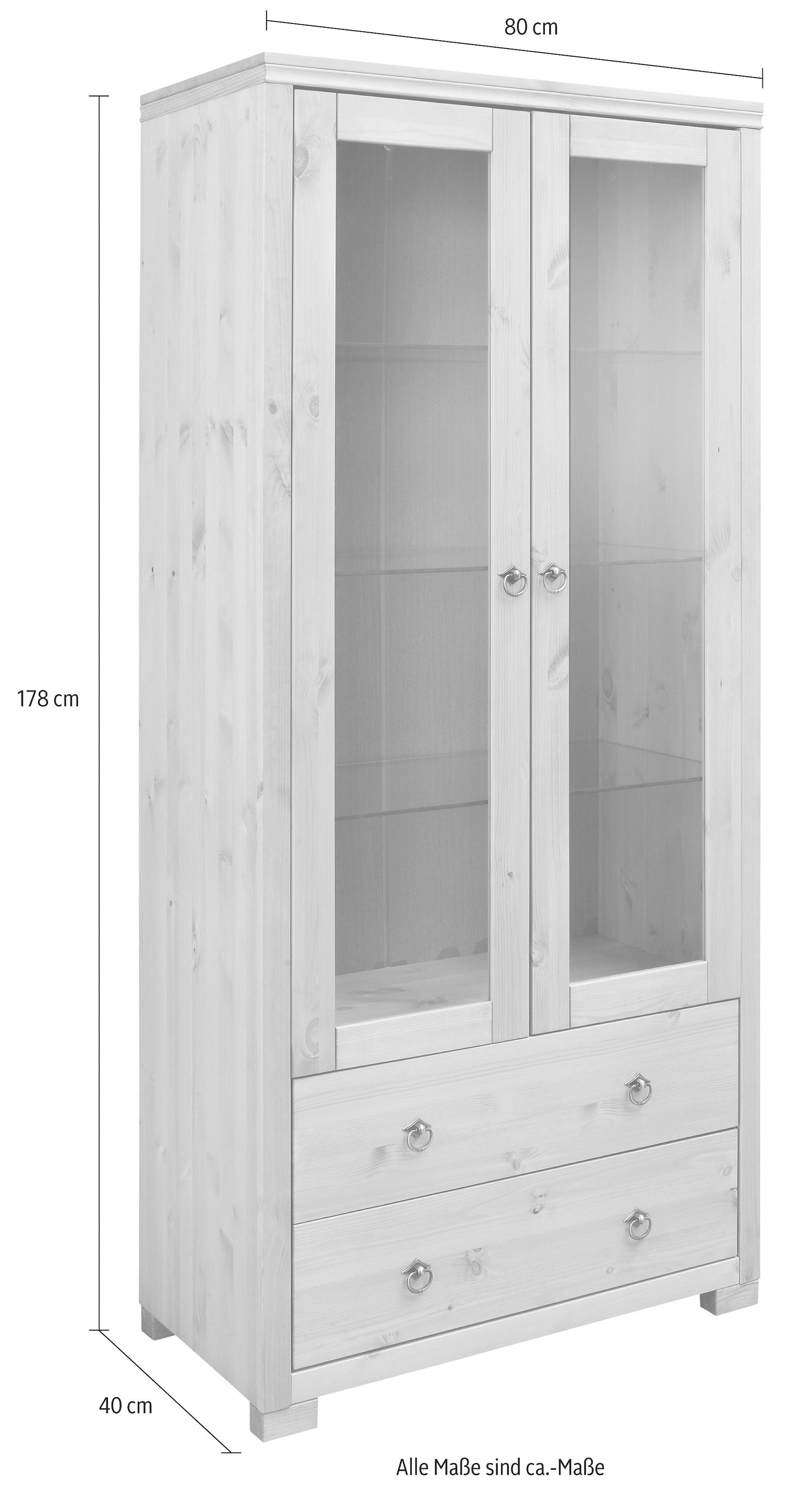 Home affaire Vitrine »Gotland«, Höhe 178 cm, mit Glastüren online kaufen |  Jelmoli-Versand | Vitrinenschränke