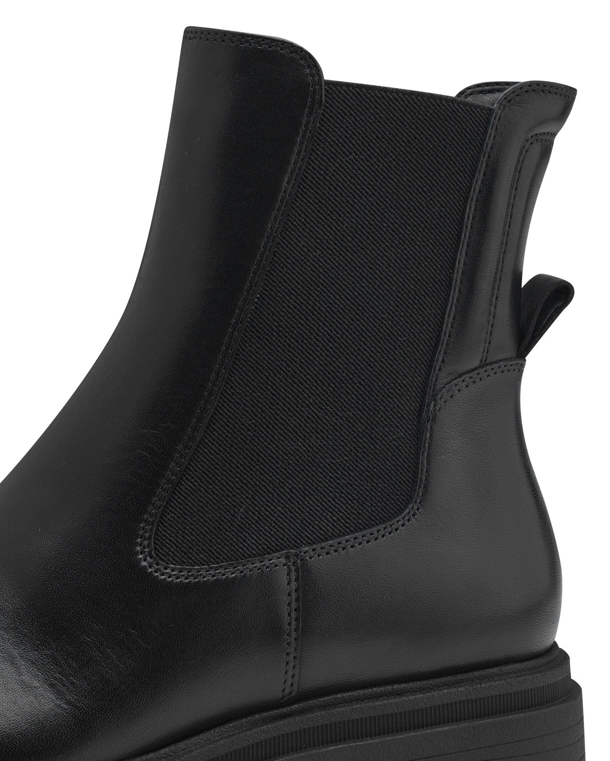 Tamaris Chelseaboots, Blockabsatz, Combat-Boots, Stiefelette mit Stretcheinsatz