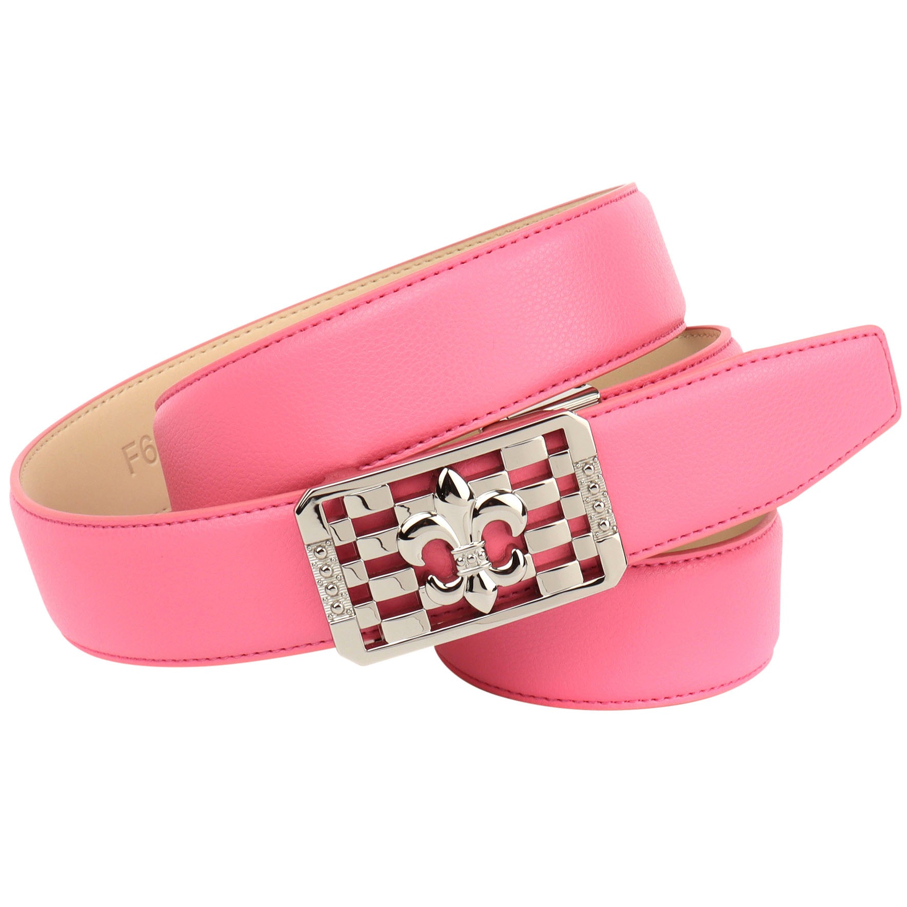 Anthoni Crown Ledergürtel Femininer Ledergürtel mit aufwendiger Schmuck-Schliesse