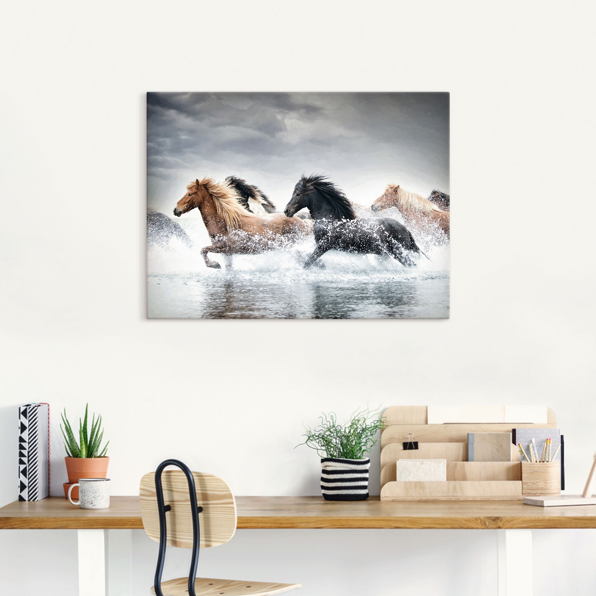 Artland Wandbild »Pferderennen V«, Pferdebilder, (1 St.), als Leinwandbild, Poster in verschied. Grössen
