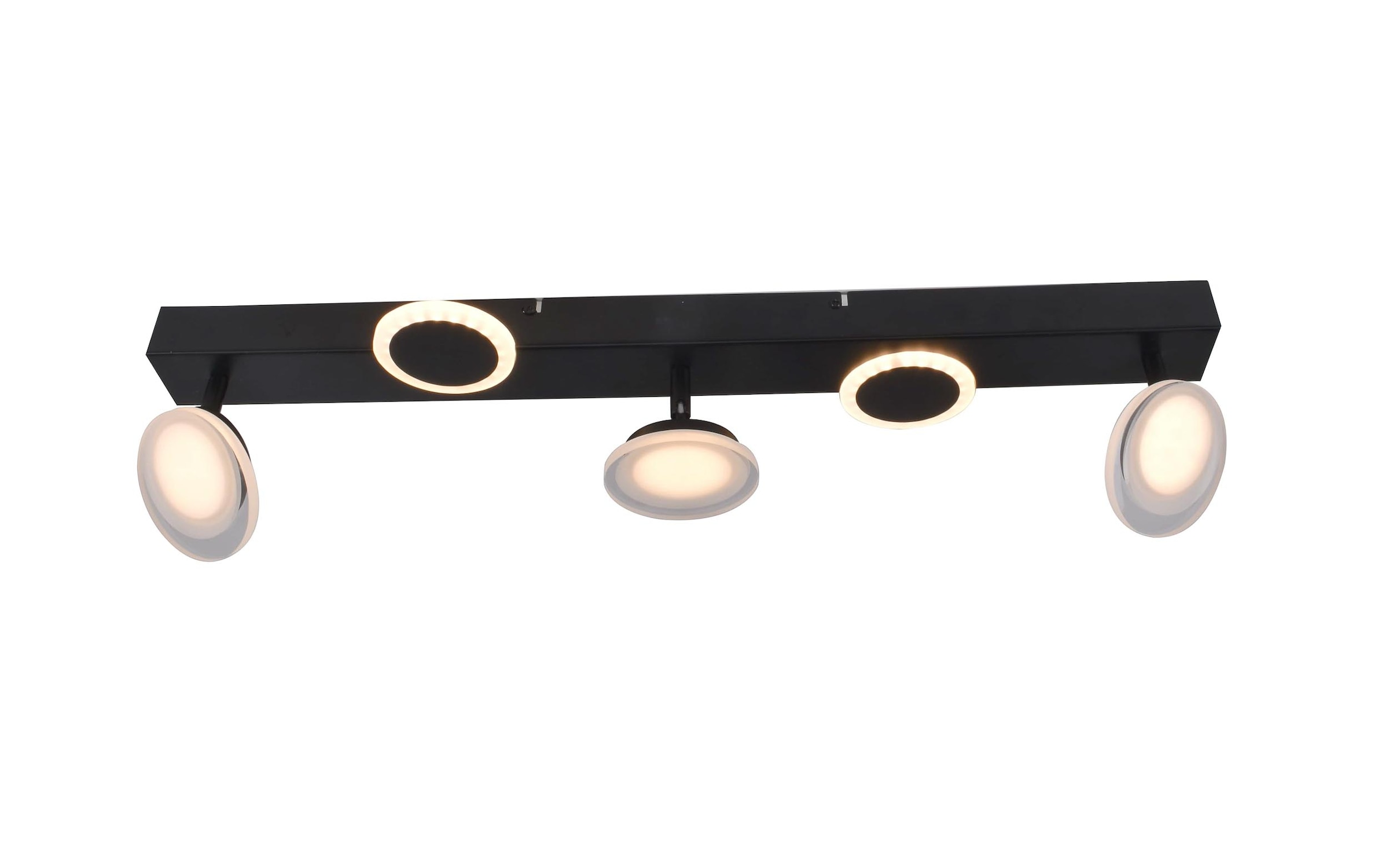 Brilliant LED Deckenstrahler »Meriza«, 3 flammig-flammig, 70 cm Breite, 2800lm, warmweiss, schwenkbar, Metall/Kunststoff, schwarz