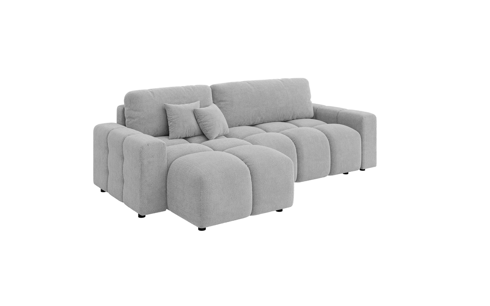 INOSIGN Ecksofa »FELICI, Schlafsofa 233cm, L-Form mit Recamiere beidseitig montierbar«, Designsofa mit Bettfunktion und Bettkasten, Masse B/T/H: 233/142/88 cm