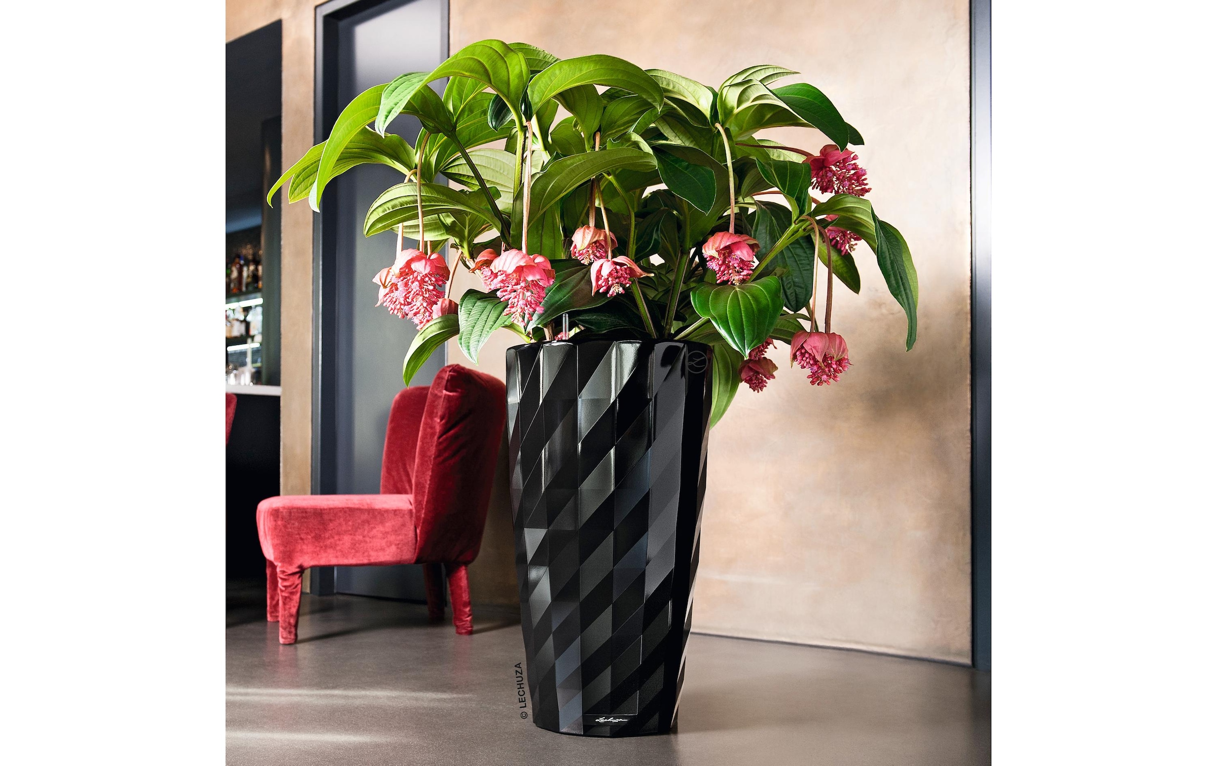 Pflanzkübel »Diamante Premium 40 Schwarz«, (1 St.)