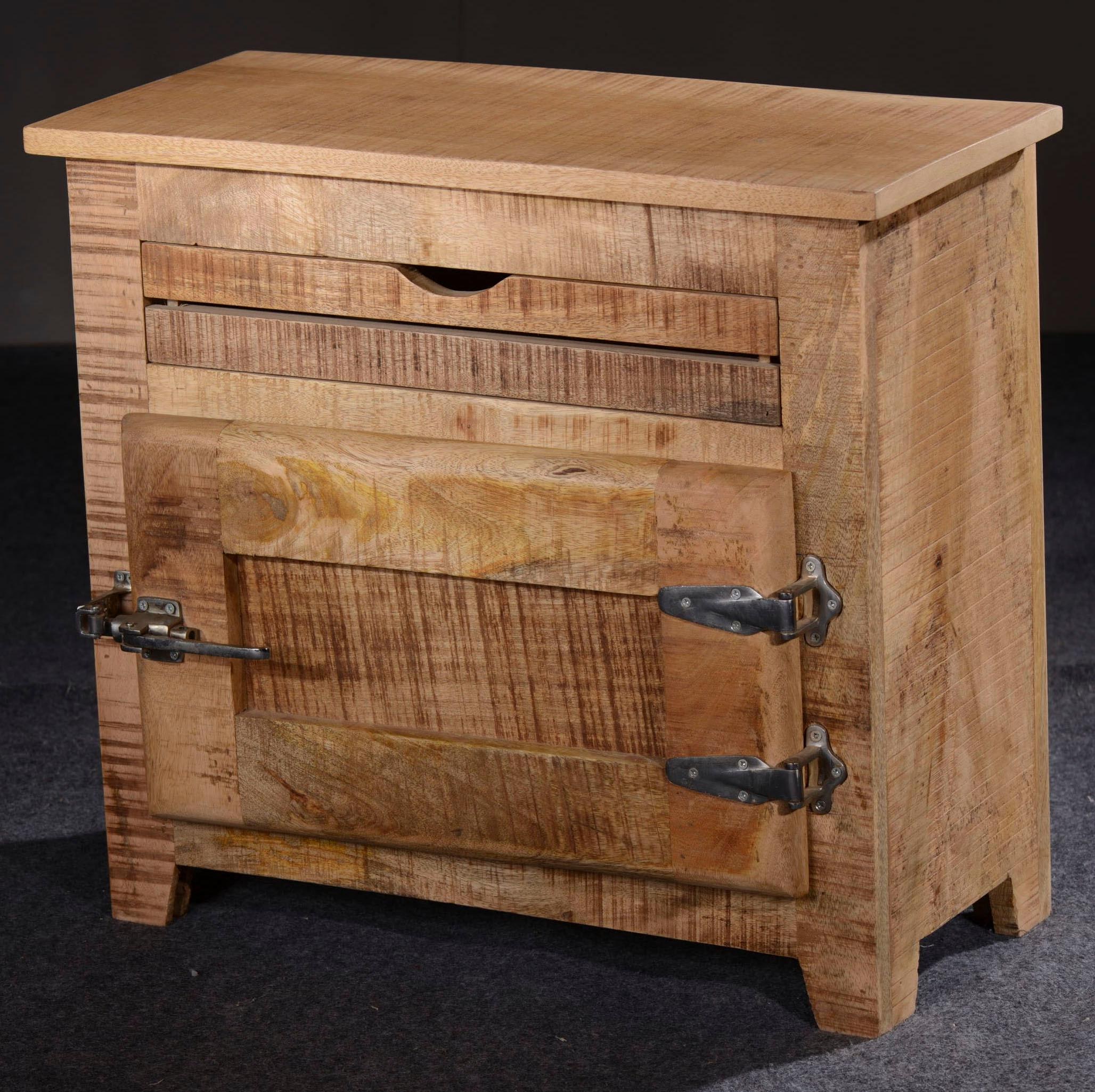 ❤ SIT Badkommode »Frigo«, Mangoholz im Antik-Look mit Kühlschrankgriffen,  Breite 67 cm entdecken im Jelmoli-Online Shop