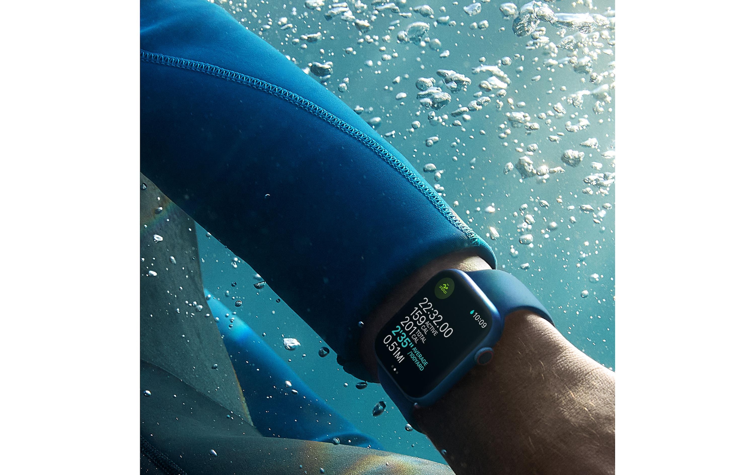 Apple Smartwatch »Series 7, GPS + Cellular, 41 mm Edelstahl-Gehäuse mit Sportarmband«, Watch OS, MN9K3FD/A)