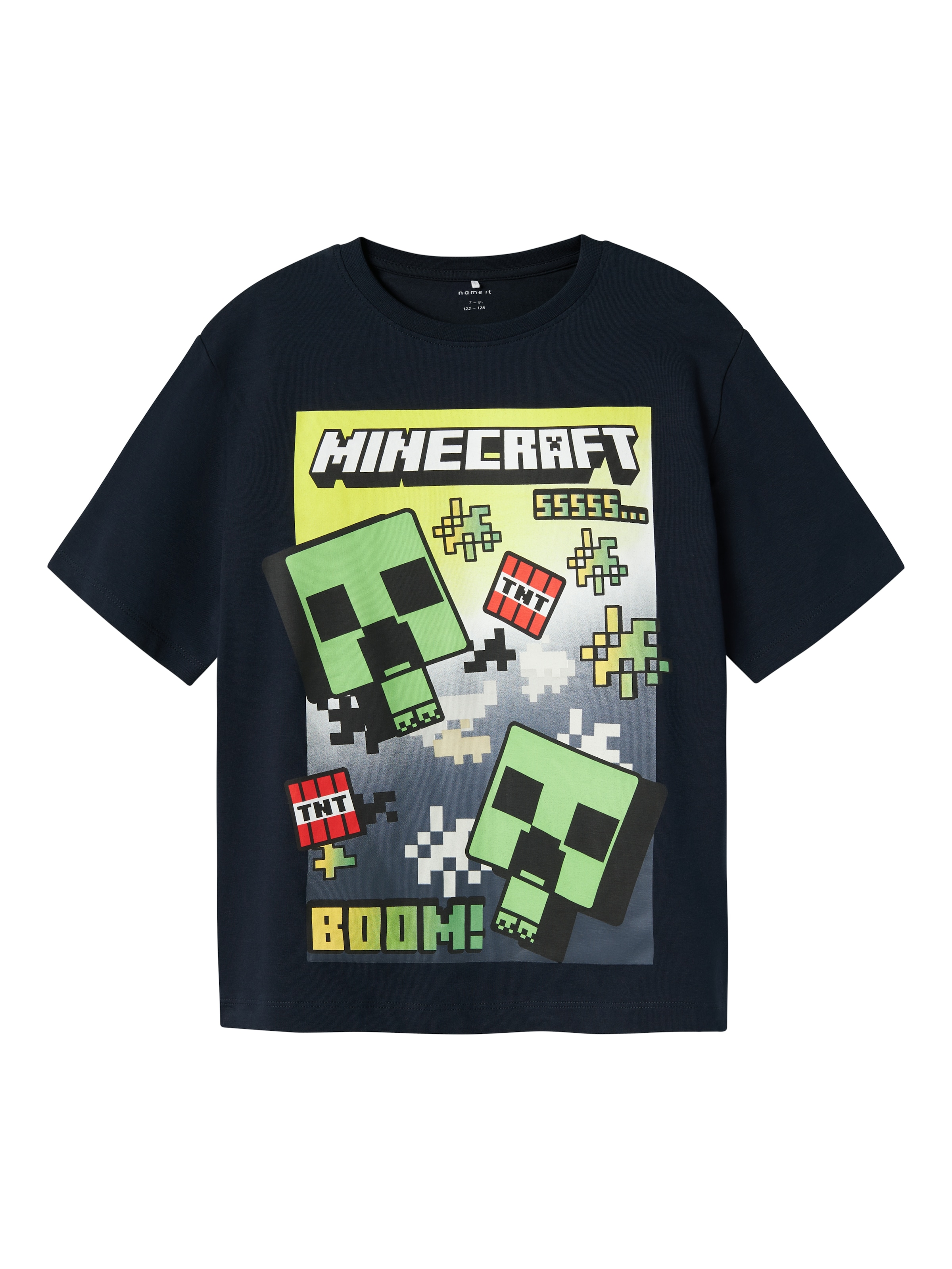 Name It T-Shirt »NKMMUS für Jungen mit Minecraft-Print und elastischem Bund«, regular fit, Jersey, Rundhals, Print