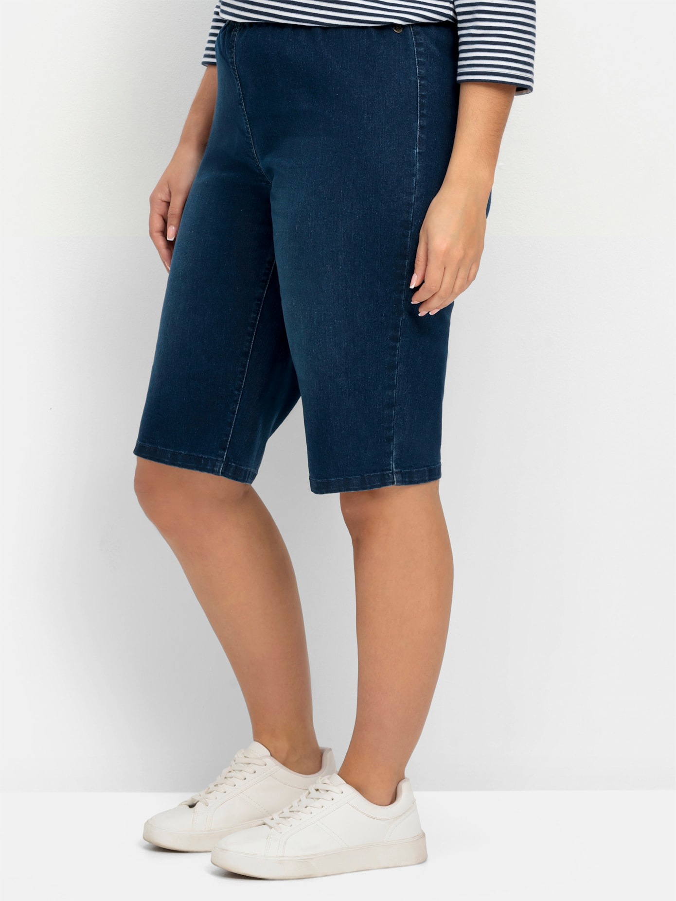 Sheego Jeansbermudas, (2 tlg.)