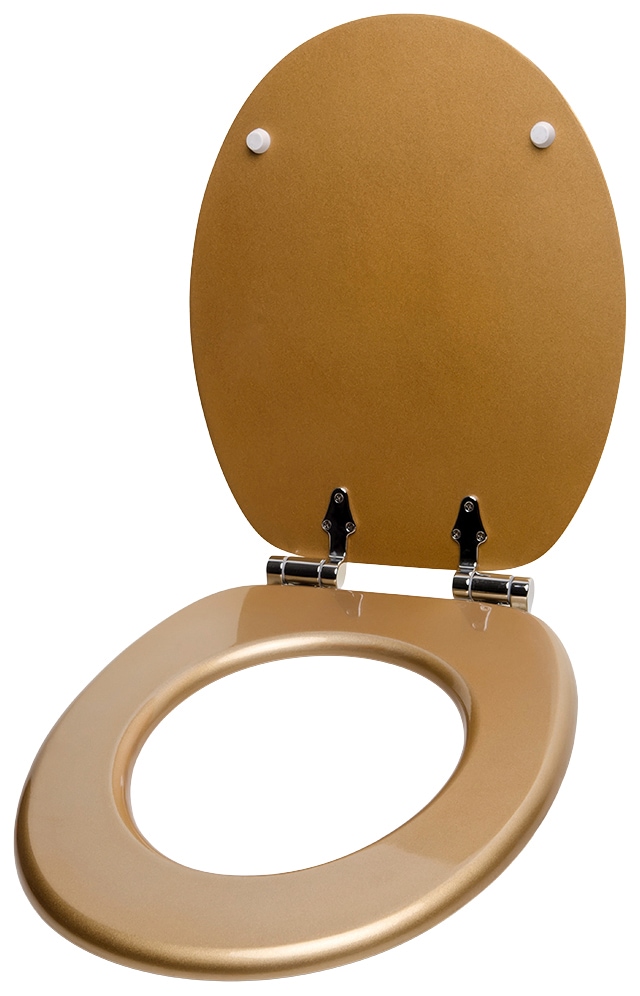 Sanilo WC-Sitz »Crystal Goldfarben«, mit Absenkautomatik