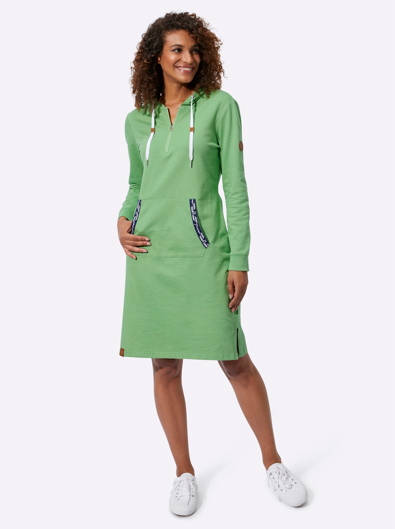 Casual Looks Sweatkleid »Sweatkleid« aufgesetzte Taschen