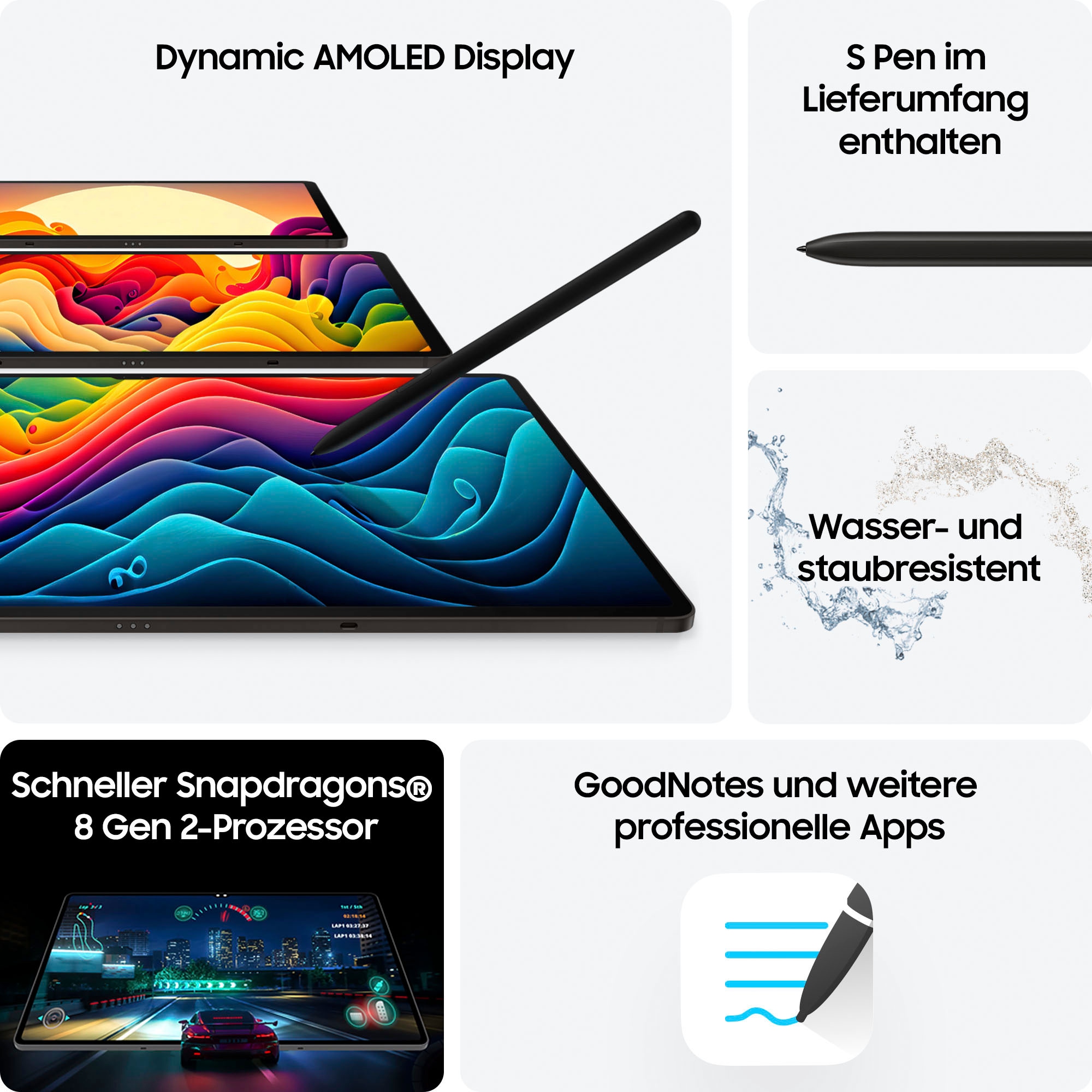 Samsung Tablet »Galaxy Tab S9 Ultra WiFi«, (36,99 cm / 14,6 Zoll), Android, WQXGA+, AI-Funktionen)
