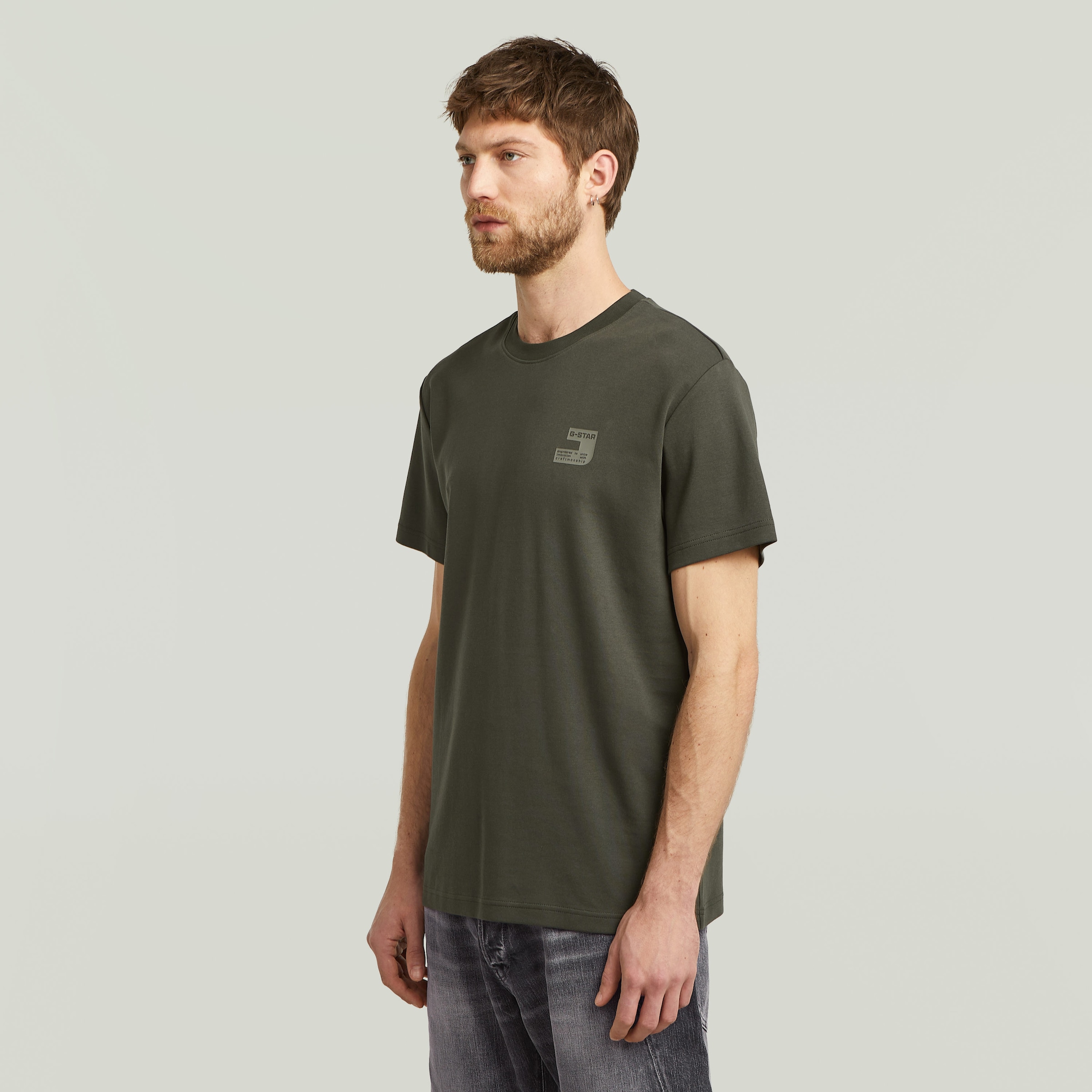 G-STAR T-Shirt »Chest Logo«, Rundhals, Regular Fit