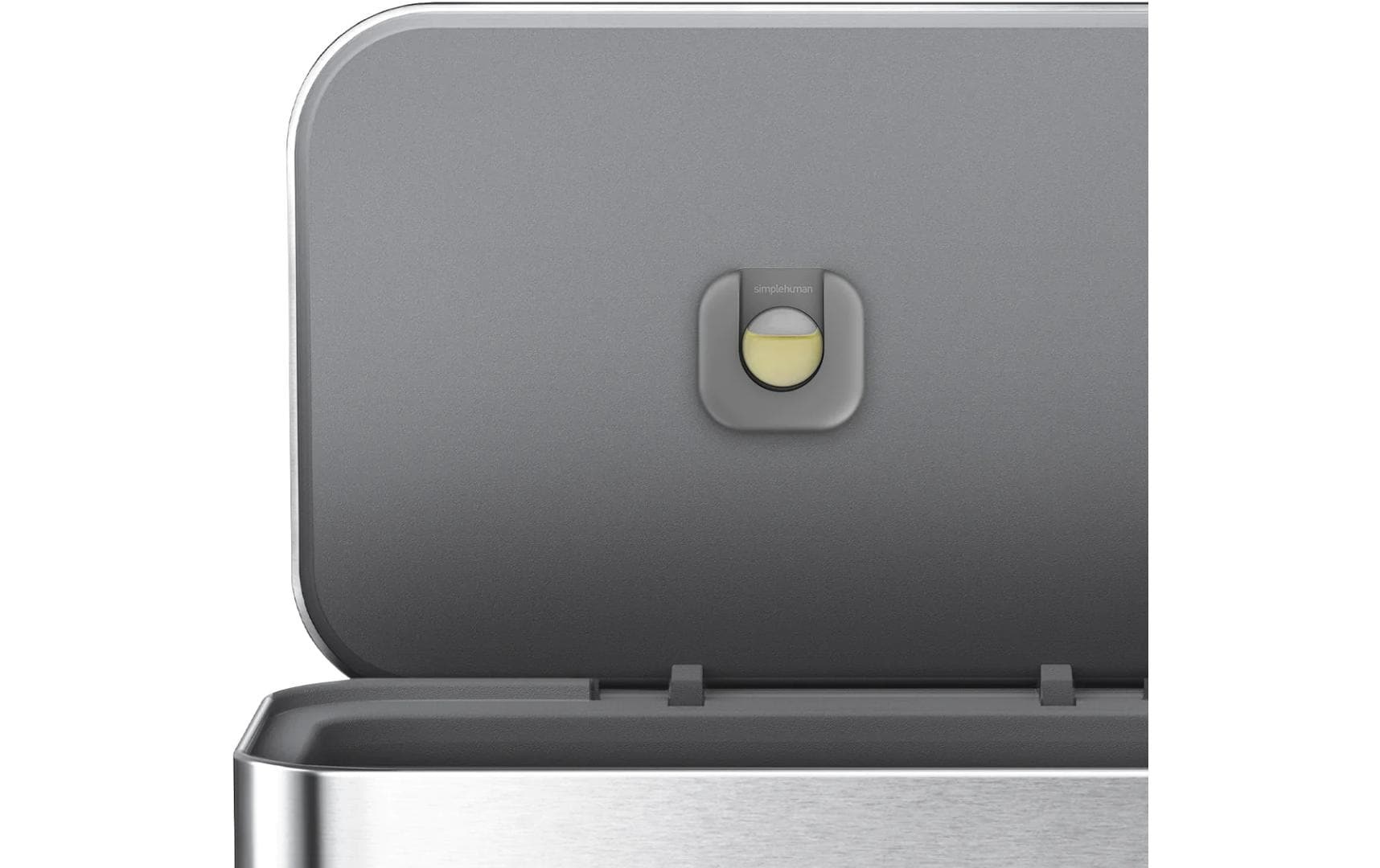 simplehuman Mülleimer »Rechteckiger Treteimer 55L«, 1 Behälter