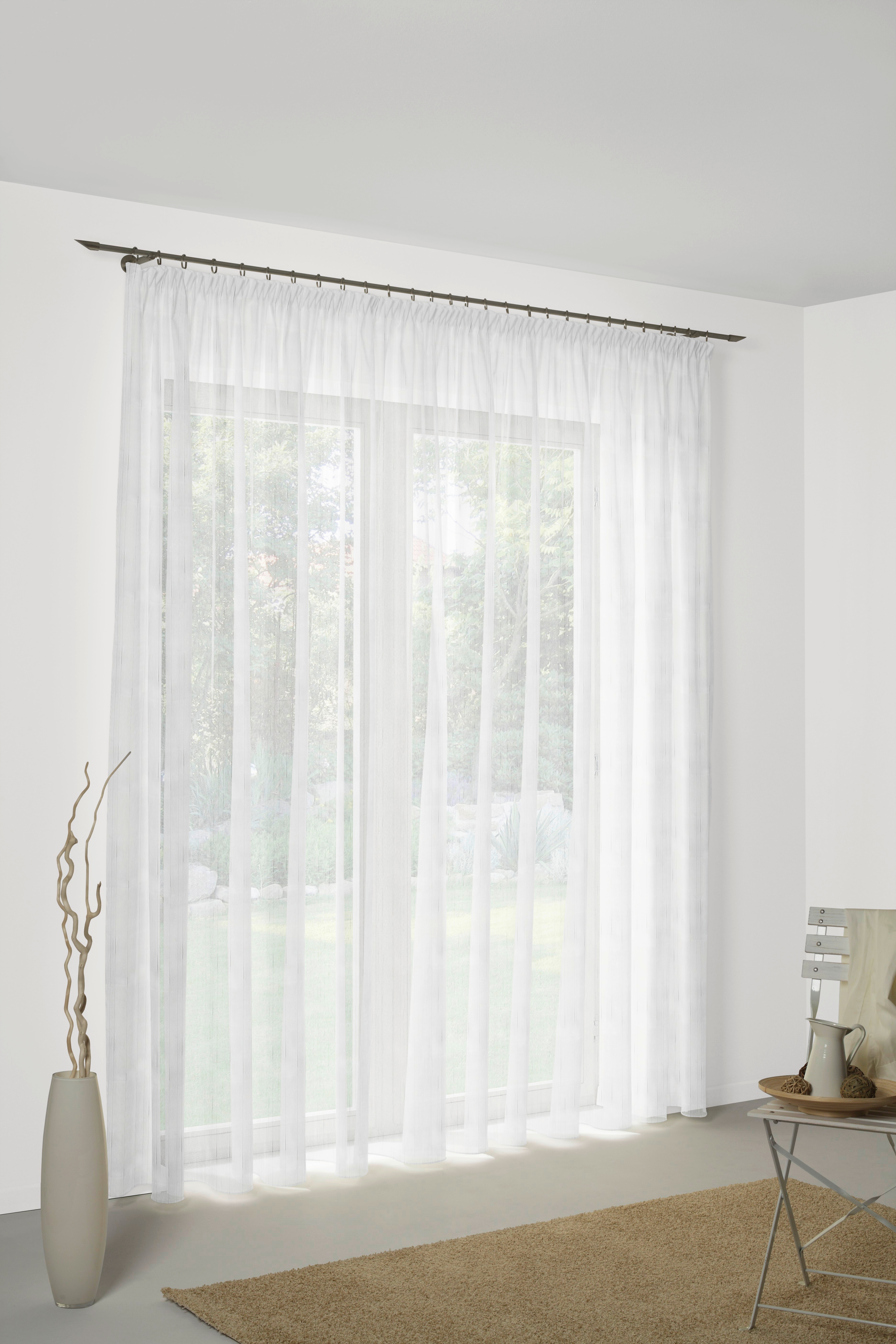 Wirth Gardine "Anita" Faltenband 1 Stk. tlg. Fertig-Store mit FB 1:3 nach Mass