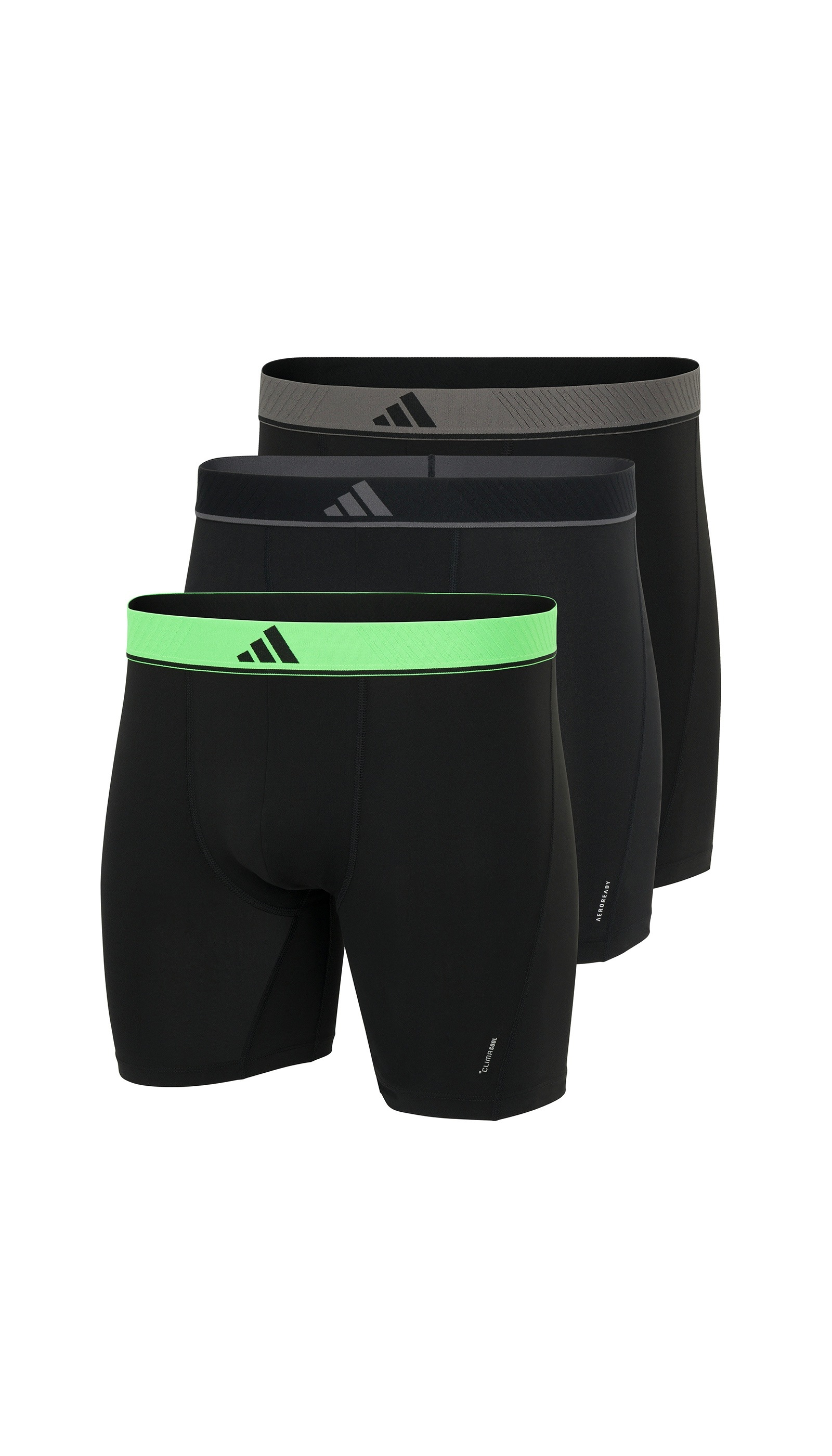 adidas Sportswear Langer Boxer »Active Micro Flex« 3er Pack, Logo-Bund, elastisch, Mikrofaser, ohne Eingriff