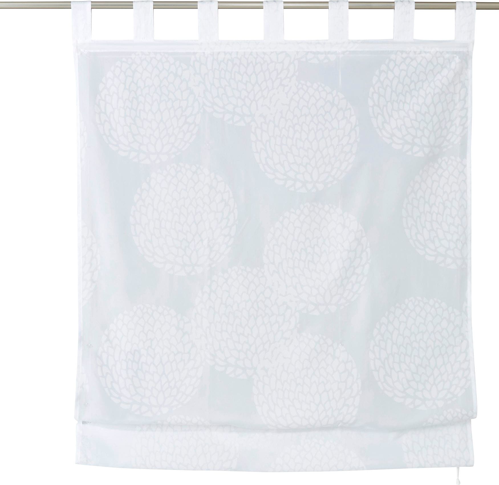 my home Raffrollo »Belem«, mit Schlaufen, Transparent, Voile, Polyester