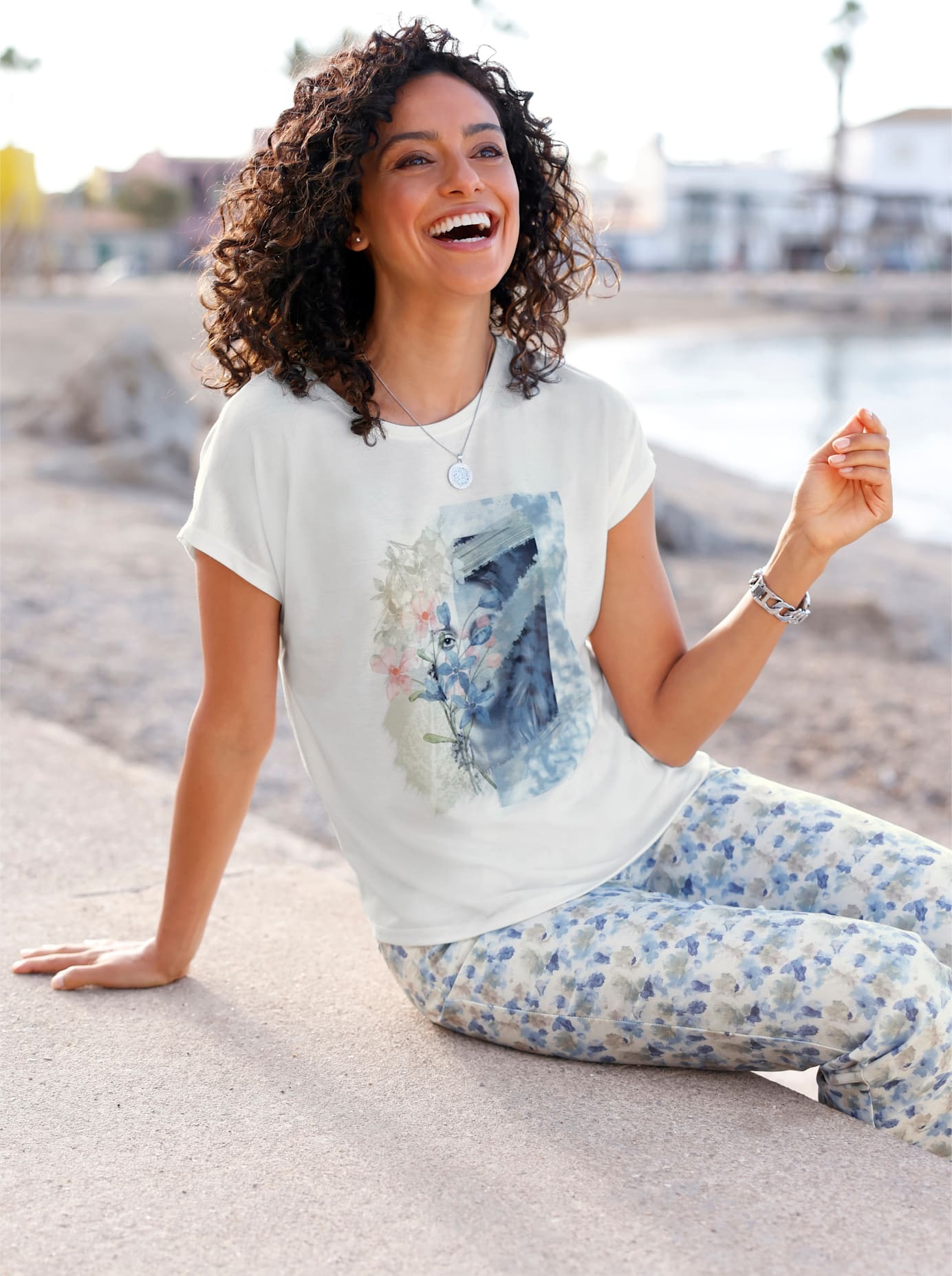 Inspirationen Kurzarmshirt »Rundhals-Shirt« 1 Stk.
