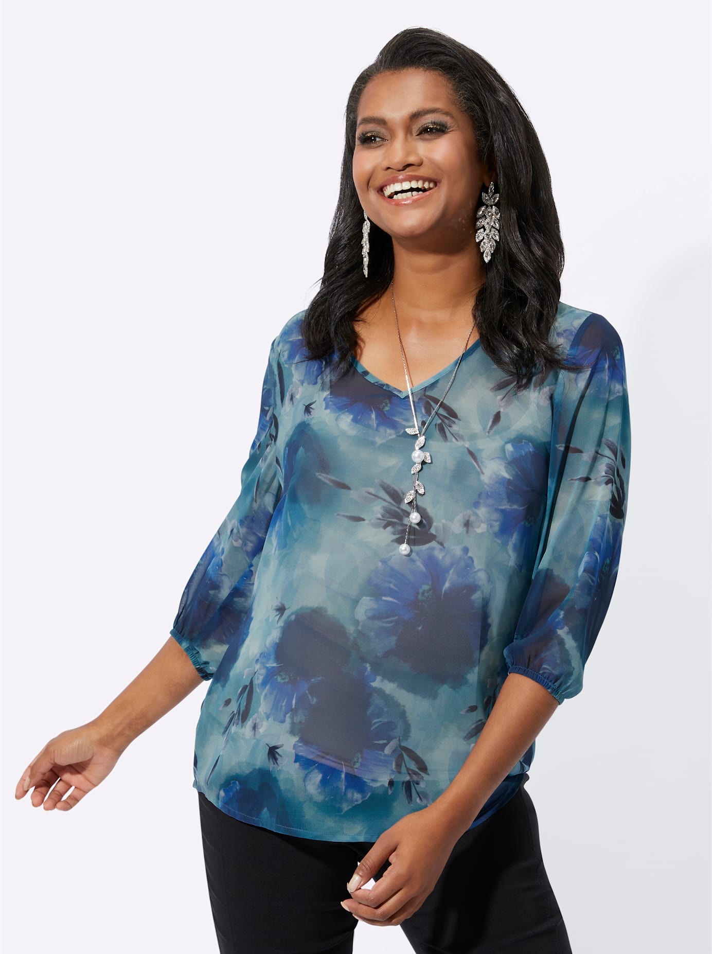 Lady Druckbluse