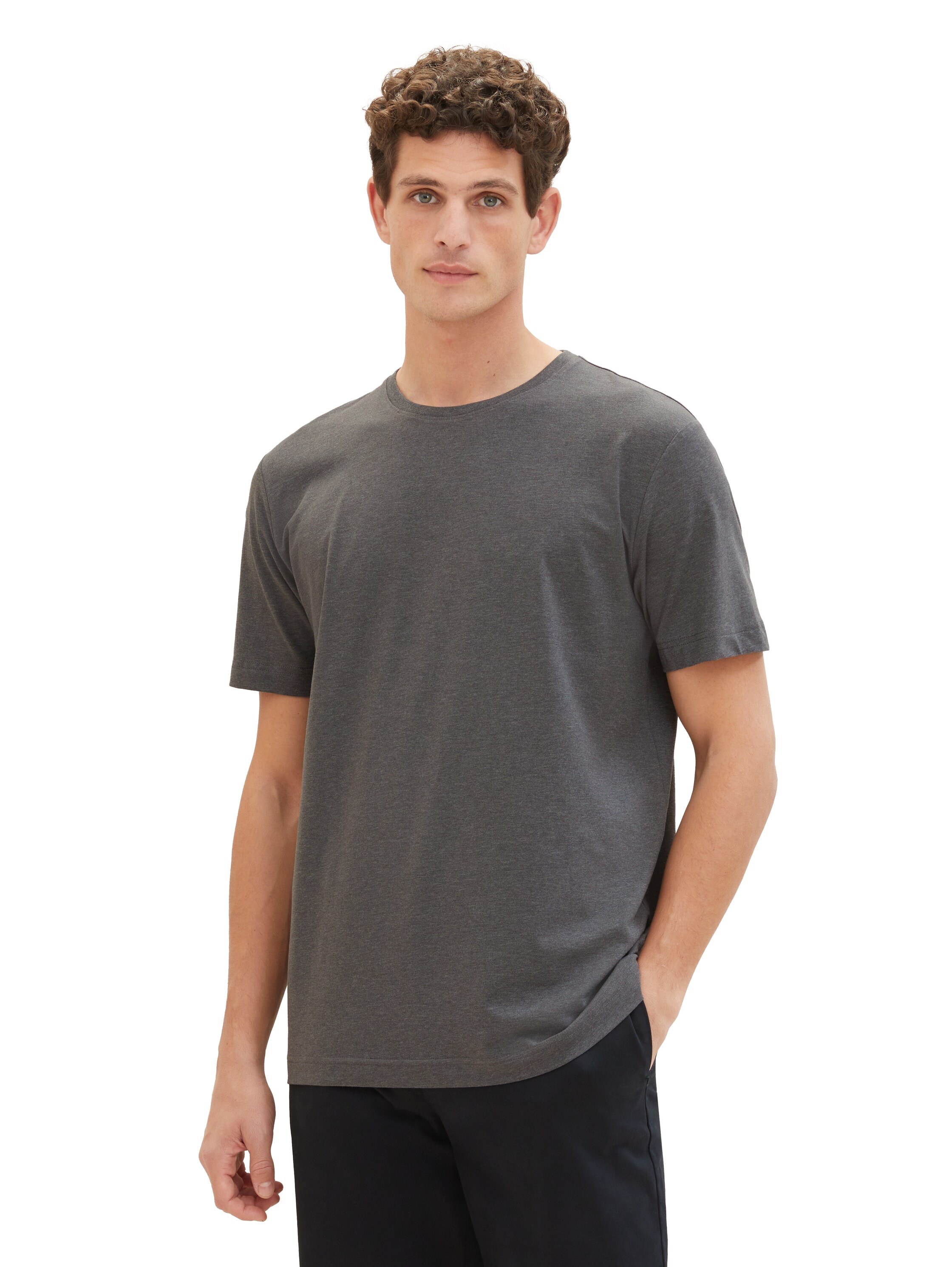 TOM TAILOR Kurzarmshirt, (Packung, 2 tlg.), mit Logo-Print