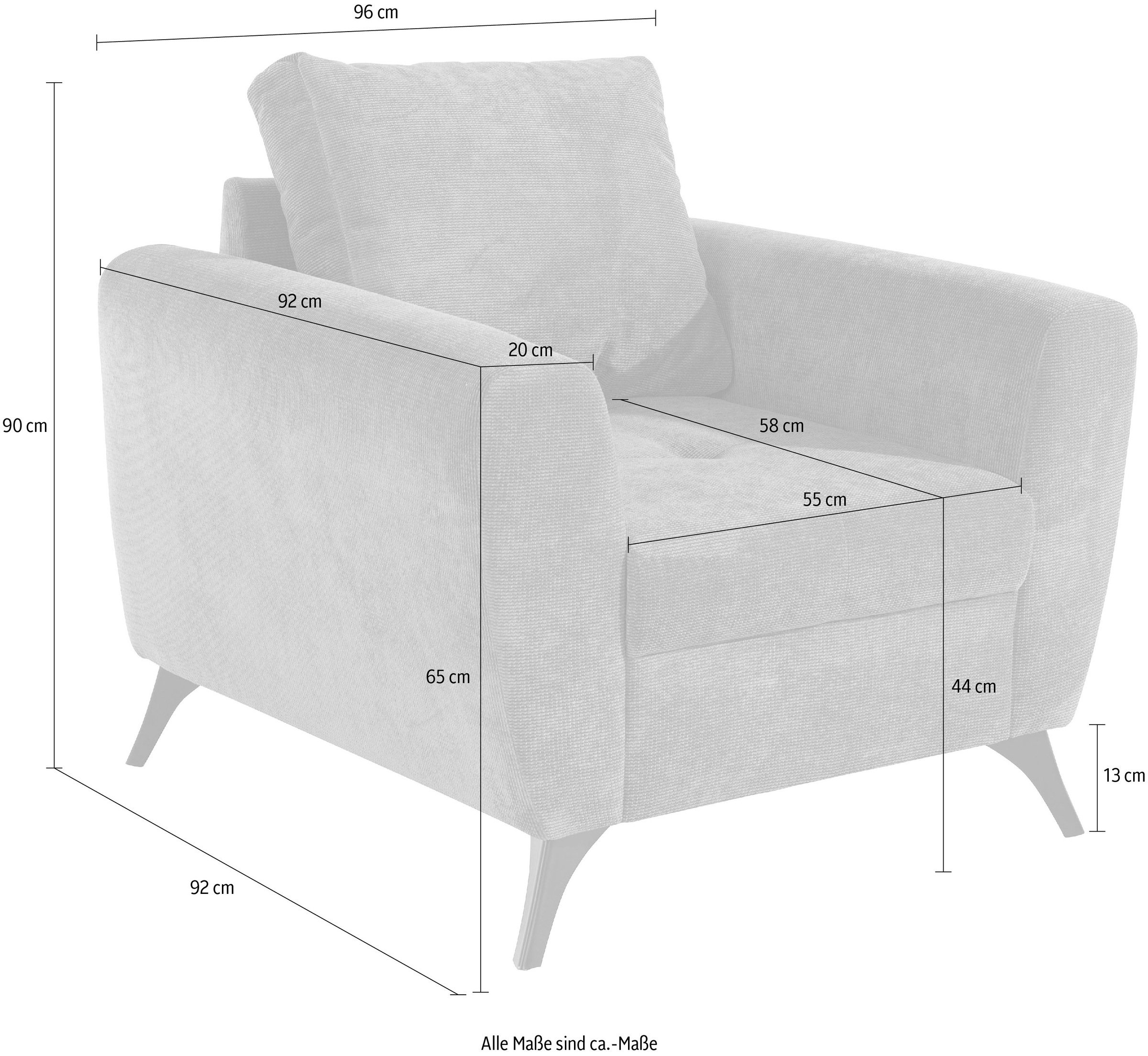 INOSIGN Sessel »Lörby«, Jelmoli-Versand kaufen clean-Bezug auch Sitzplatz, 140kg bis mit pro online Belastbarkeit Aqua 