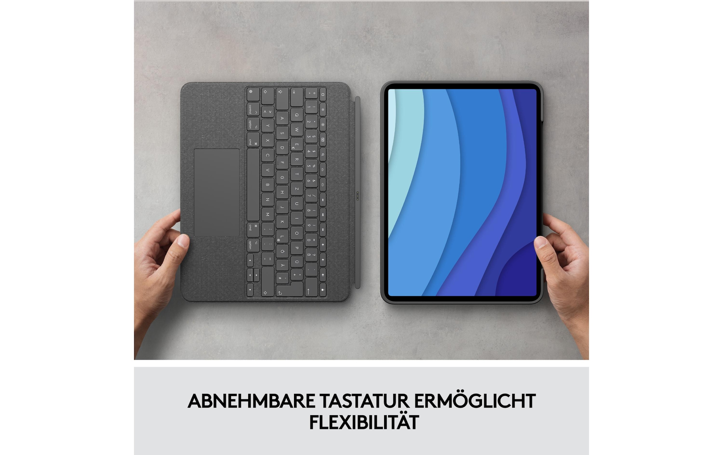 Logitech Tablet-Hülle »Tastatur Cover Comb«, IPad Pro 12,9" (5. Generation)