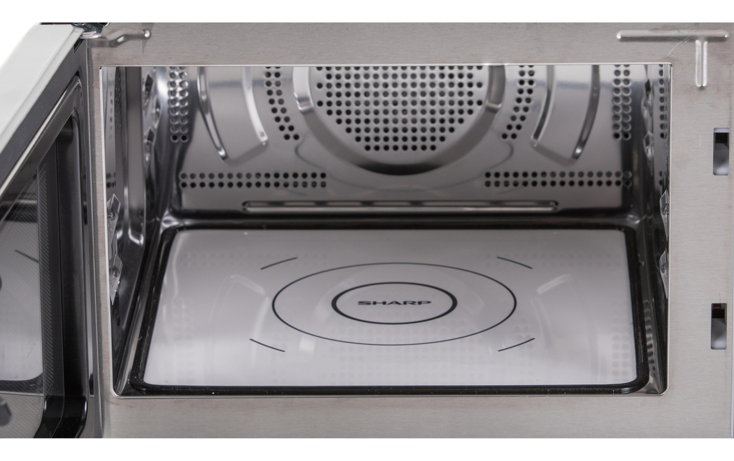Sharp Mikrowelle »R860S Silberfarben Schwarz«, 900 W