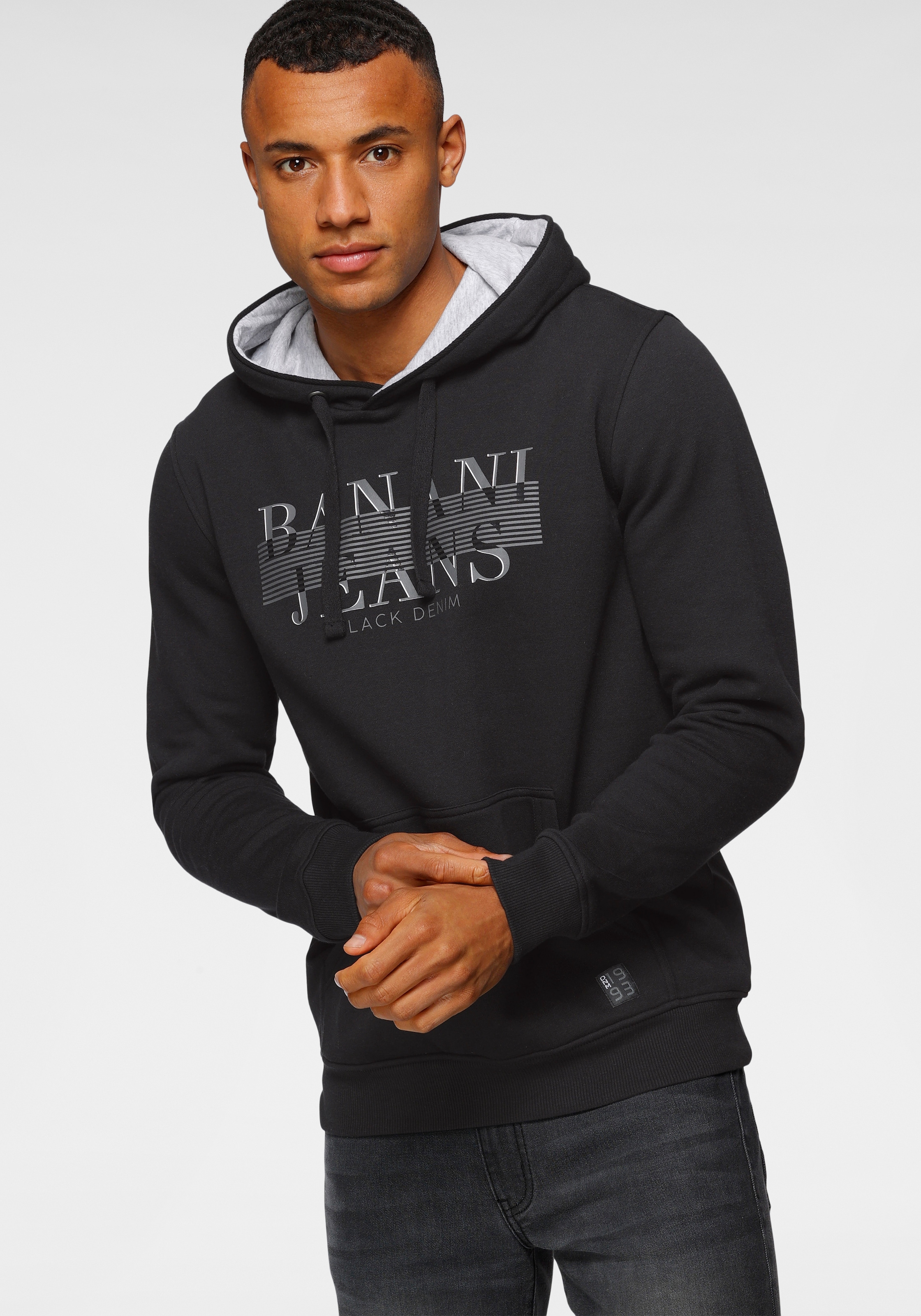 Kapuzensweatshirt, Jelmoli-Versand kaufen Bruno Banani online mit Markenfrontprint |