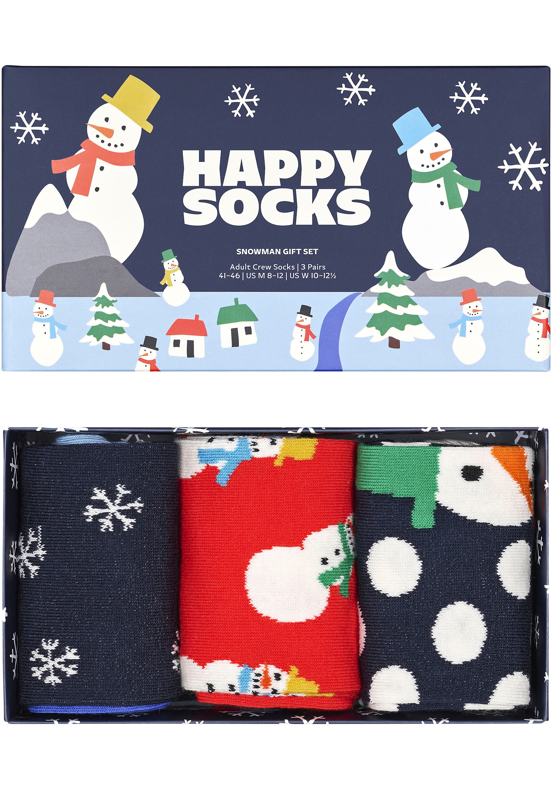 Happy Socks Socken, (3 Snowman Paar), Gift kaufen Box bei Schweiz Jelmoli-Versand online