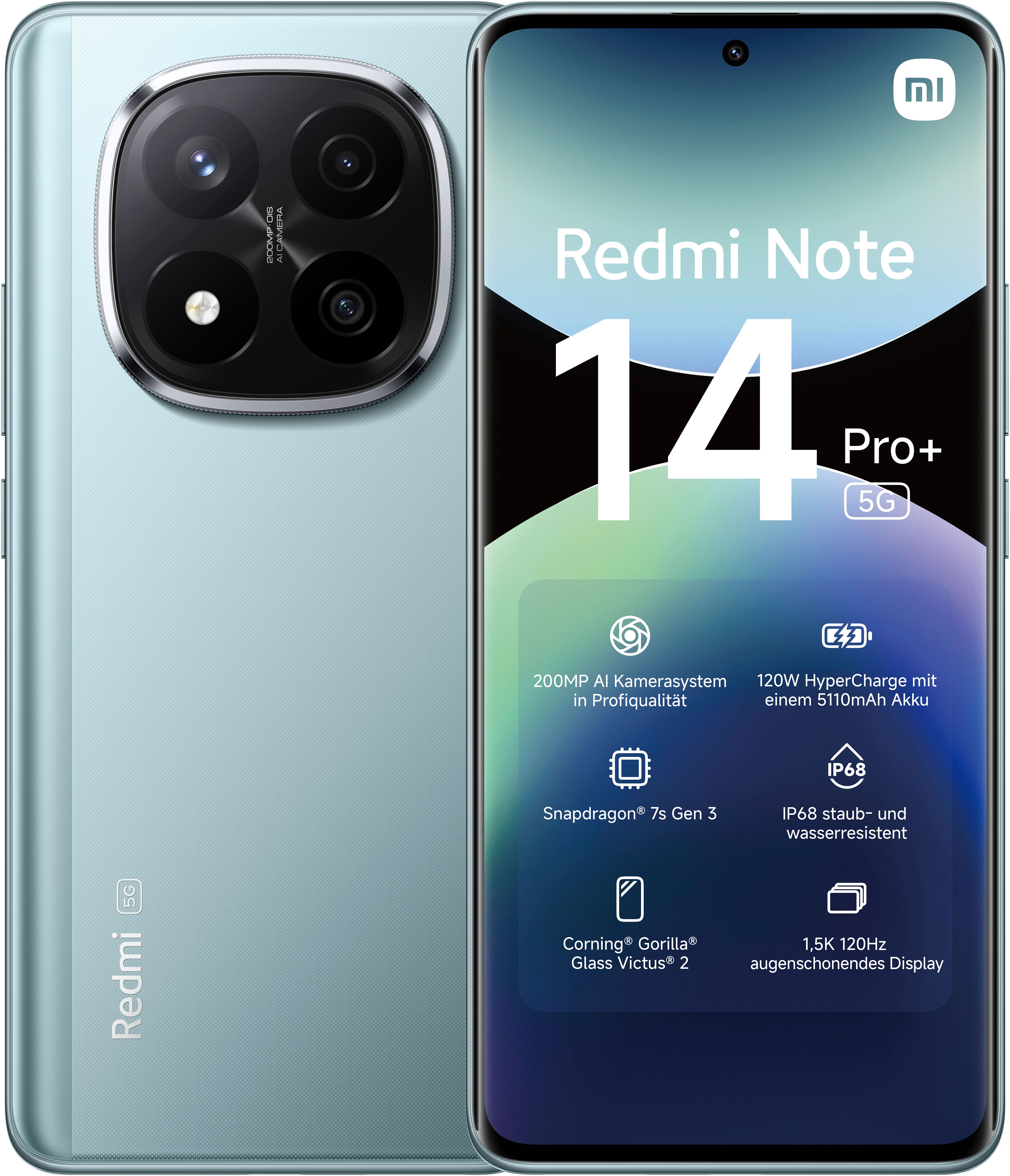 Xiaomi Smartphone "Redmi Note 14 Pro+ 5G" blau