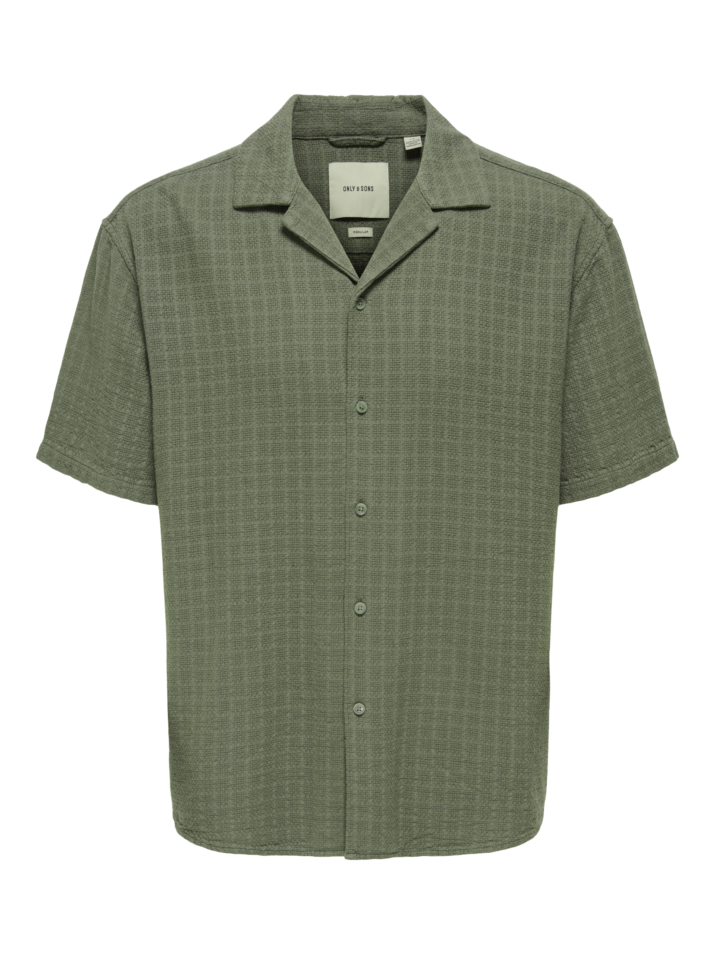 ONLY & SONS Kurzarmhemd »ONSLATHAM RLXSS RESORT LINEN STRUC 0257«