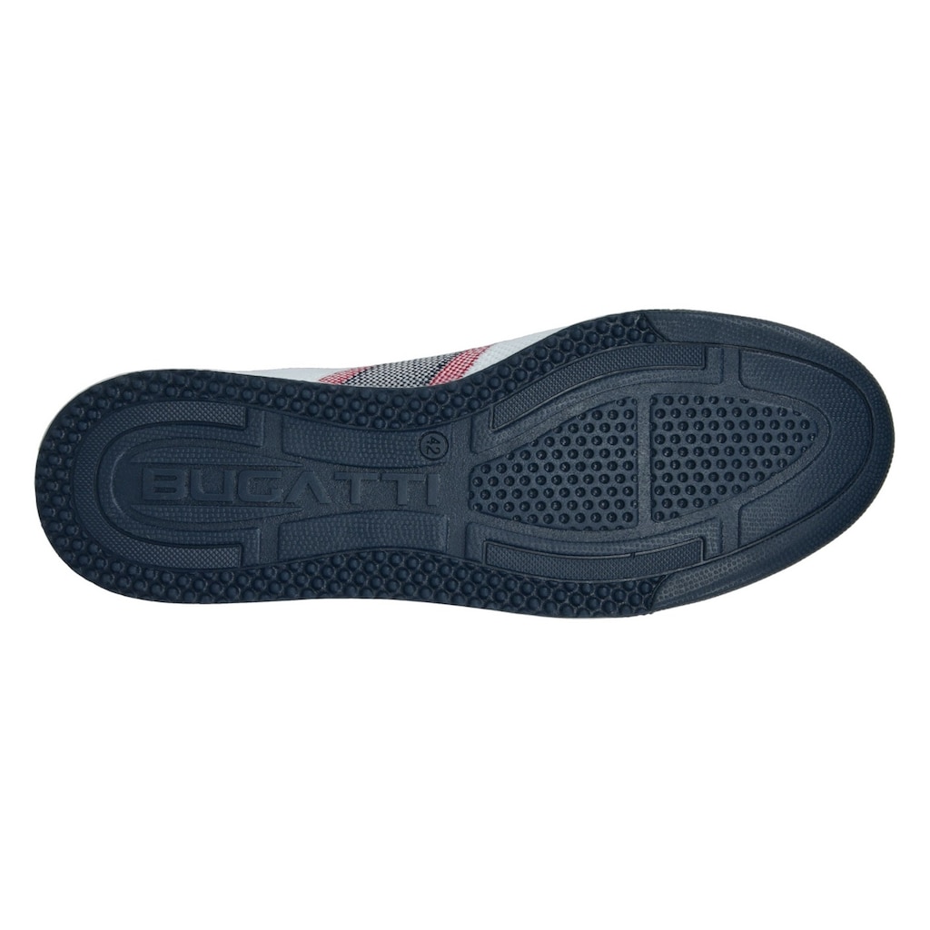 bugatti Slip-On Sneaker, mit elastischen Gummizügen, Freizeitschuh, Halbschuh, Schlupfschuh