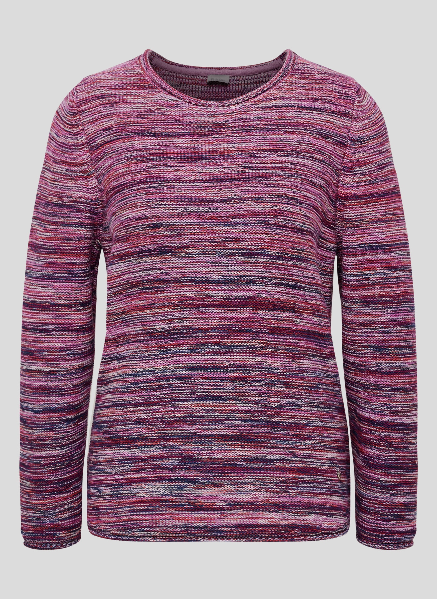 Rabe Strickpullover, in melierter Streifen-Optik