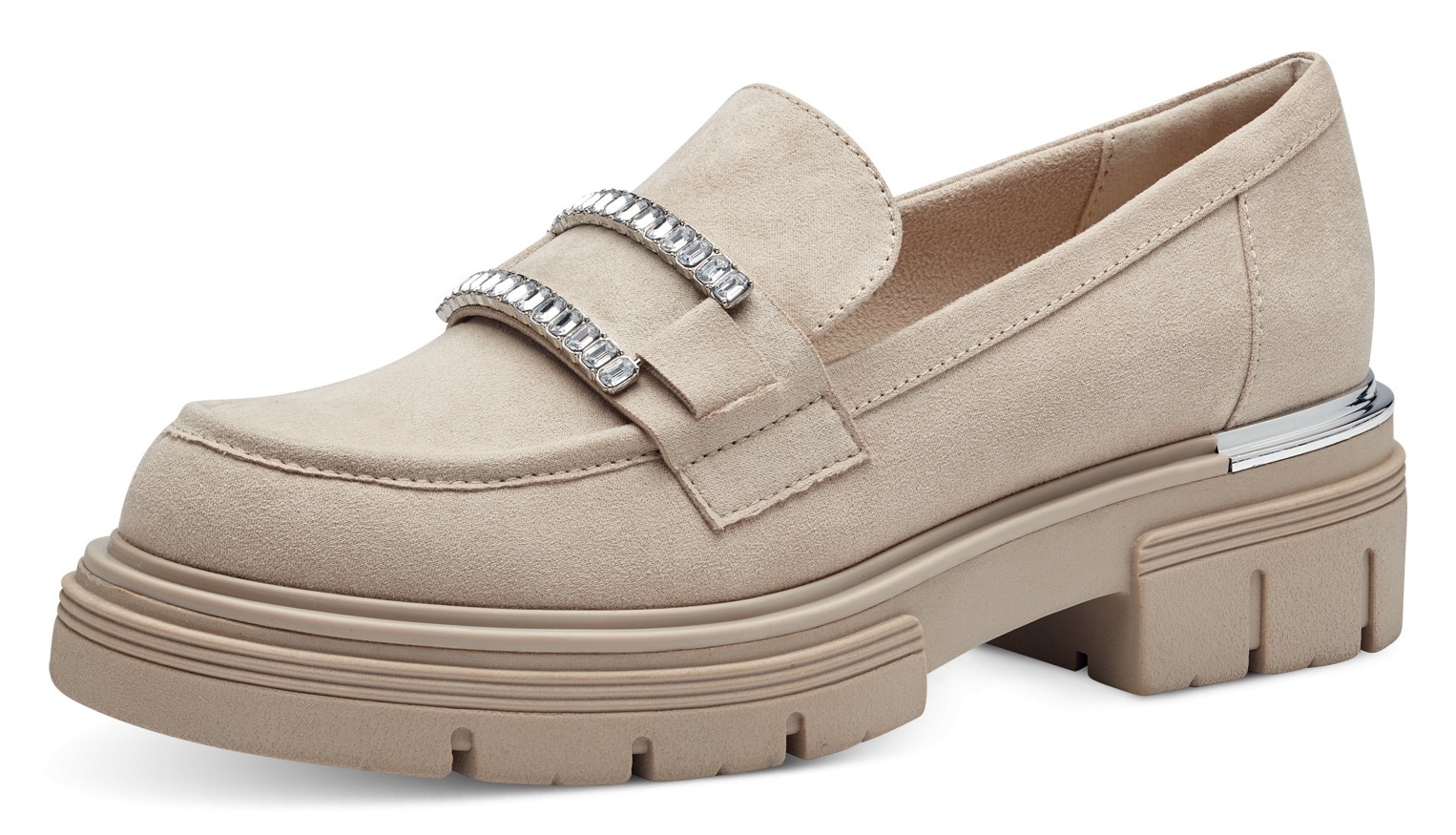 MARCO TOZZI Slipper, Chunky Loafer, Slipper in veganer Verarbeitung