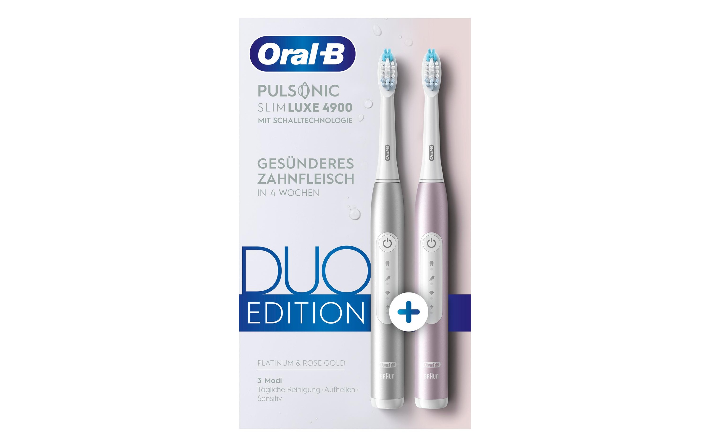 Oral-B Elektrische Zahnbürste »Pulsonic Slim Luxe 4900 Platin / Rosegoldfarben«