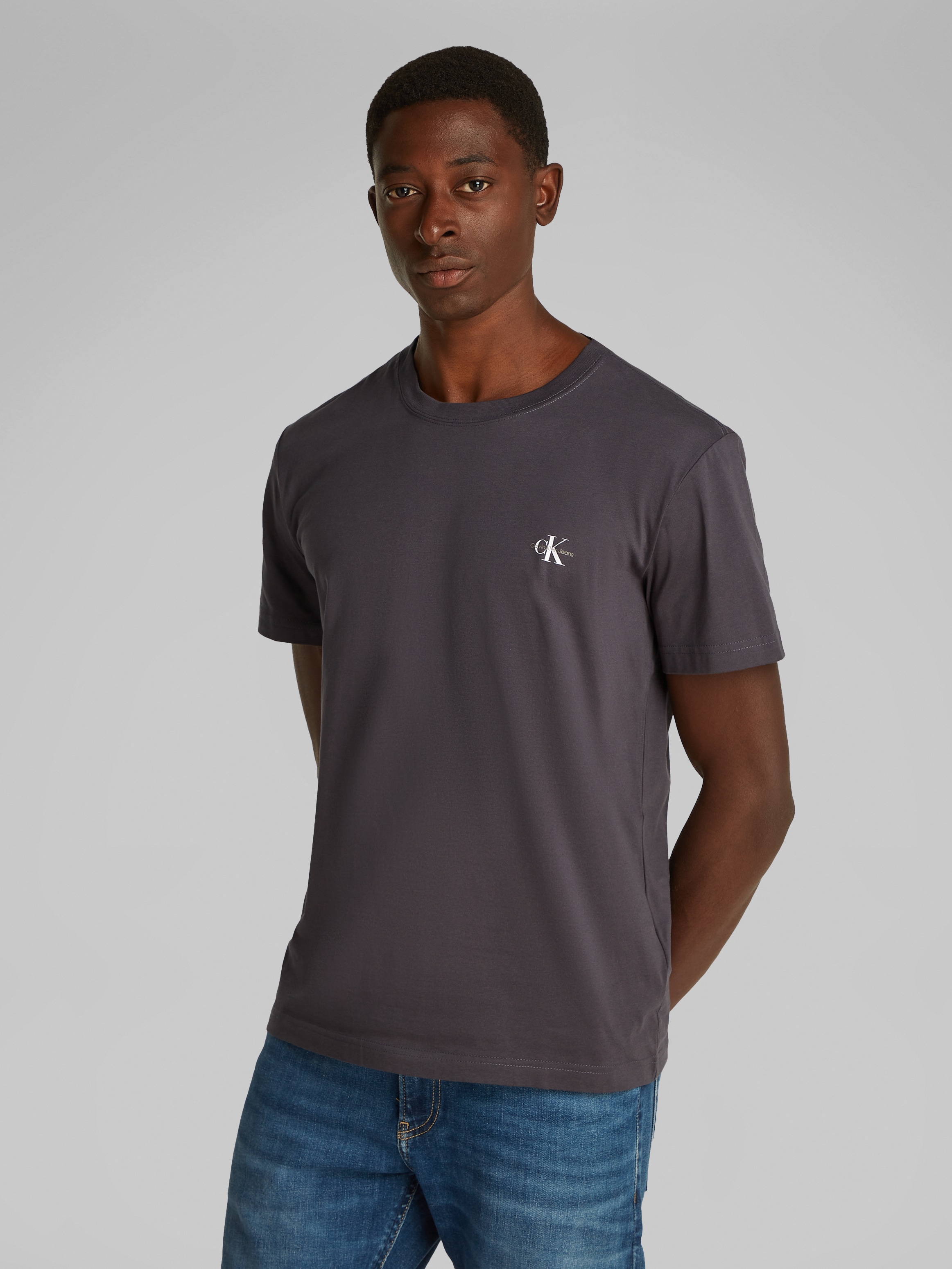 Calvin Klein Jeans T-Shirt »2 PACK MONOLOGO«, Logodruck