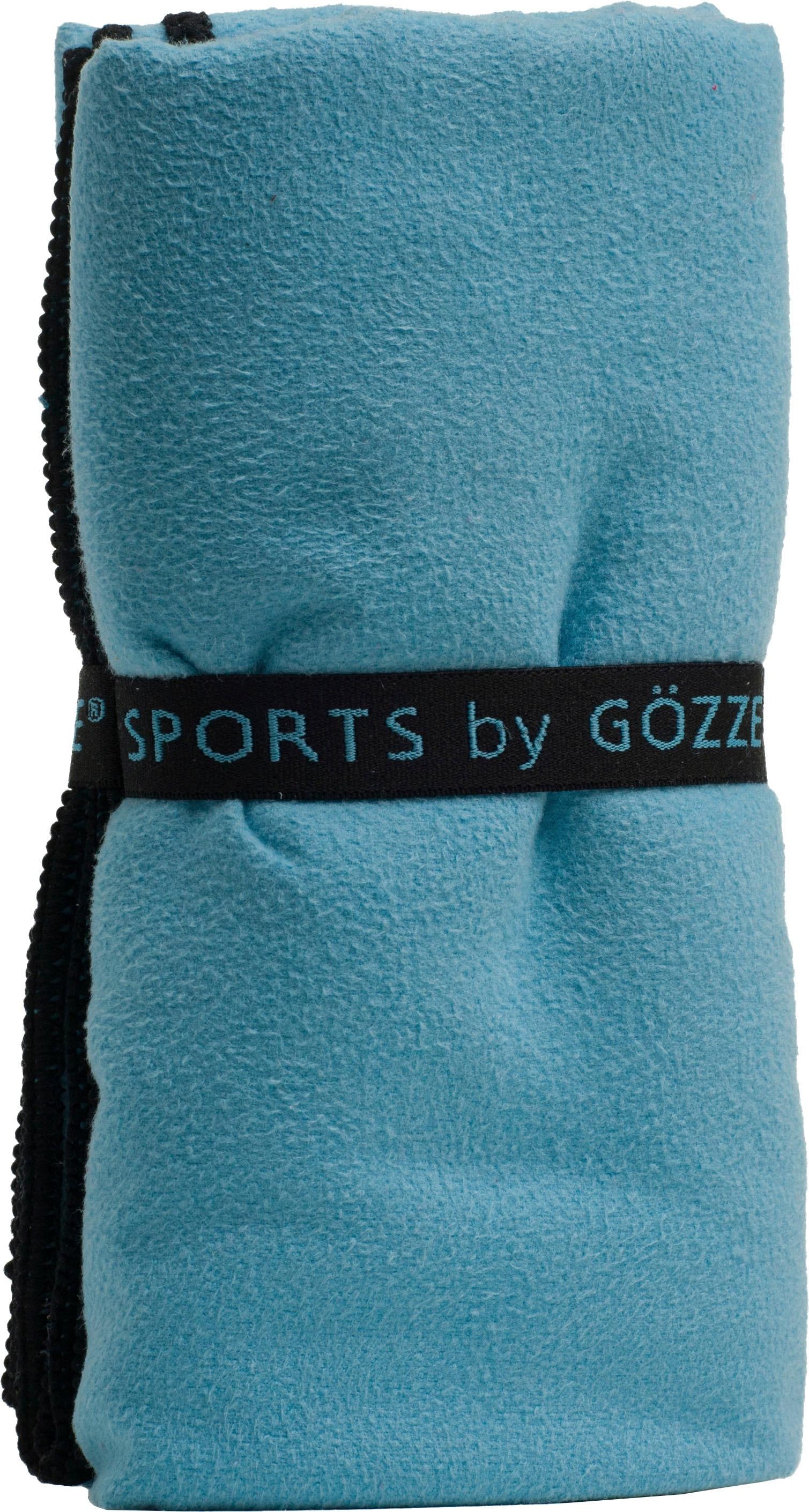 Gözze Sporthandtuch »Sports by Gözze«, (1 St., Sporthandtuch 70 x 140 cm), im Set, schnell trocknend, Mikrofaser, für Sport, Reisen & Camping