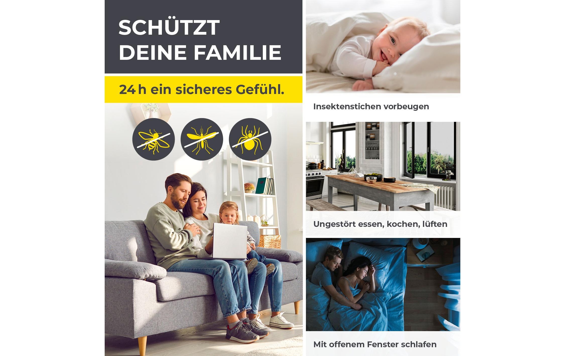 EASYmaxx Insektenschutz-Vorhang »Strong Click, 100 x 210 cm«